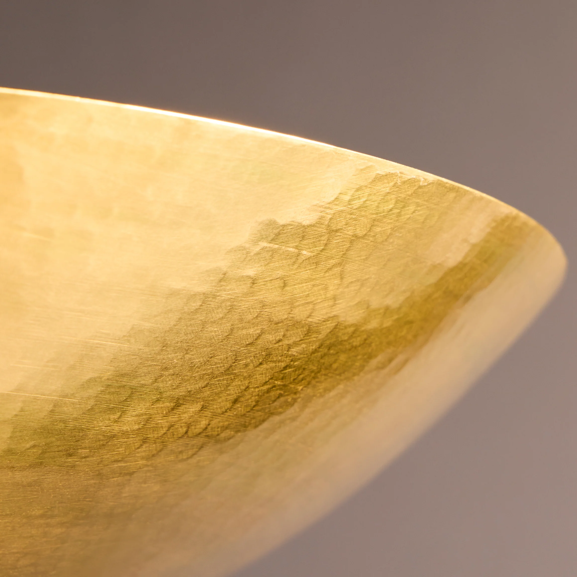 Reflect flush ceiling light in hammered brass - Image 5