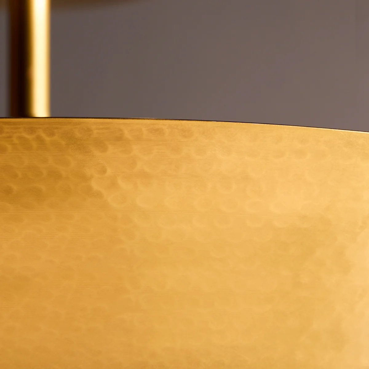 Reflect flush ceiling light in hammered brass - Image 7