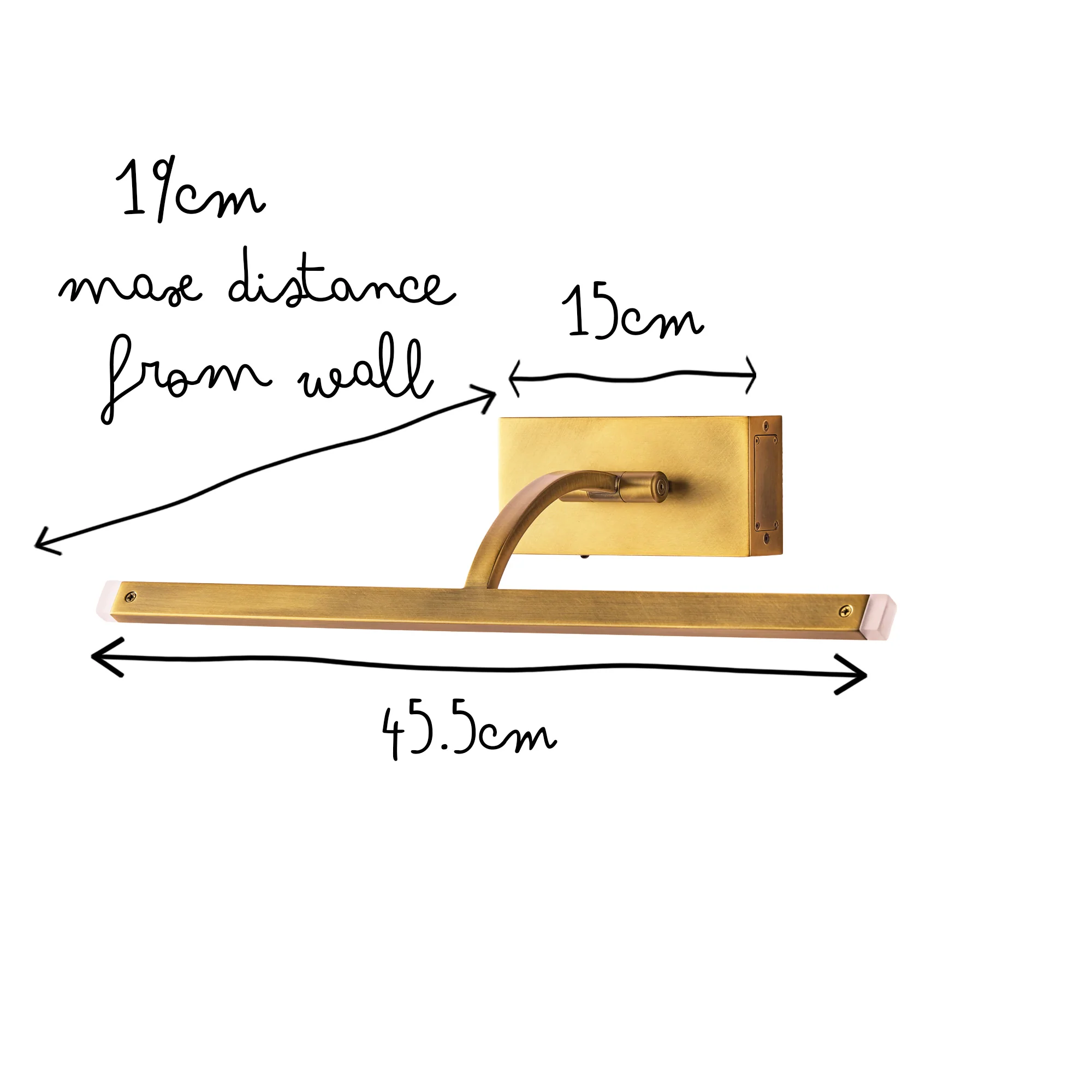 Regular Blake rechargeable picture light in brass - Image 11