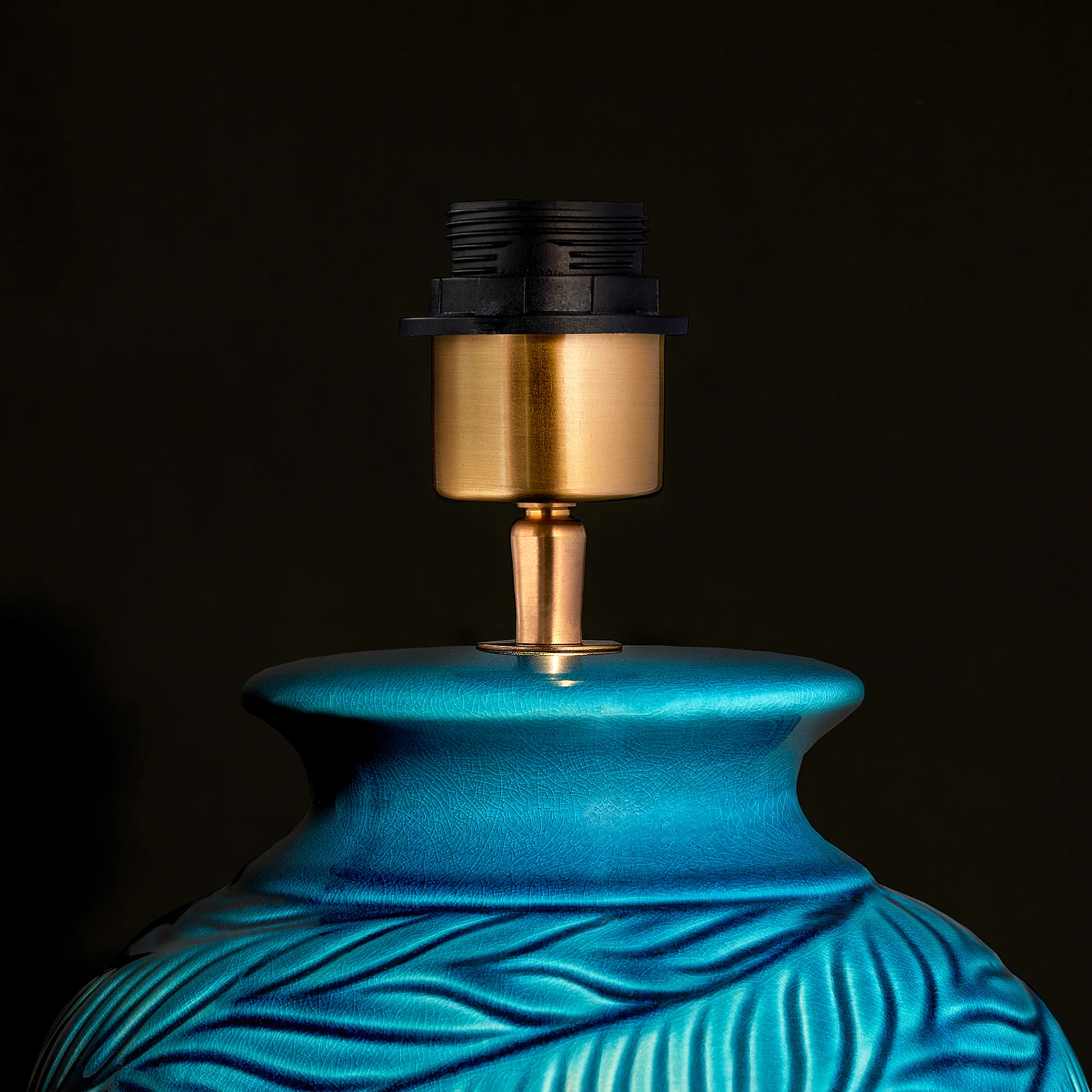 Regular Bonello table lamp in blue - Image 3