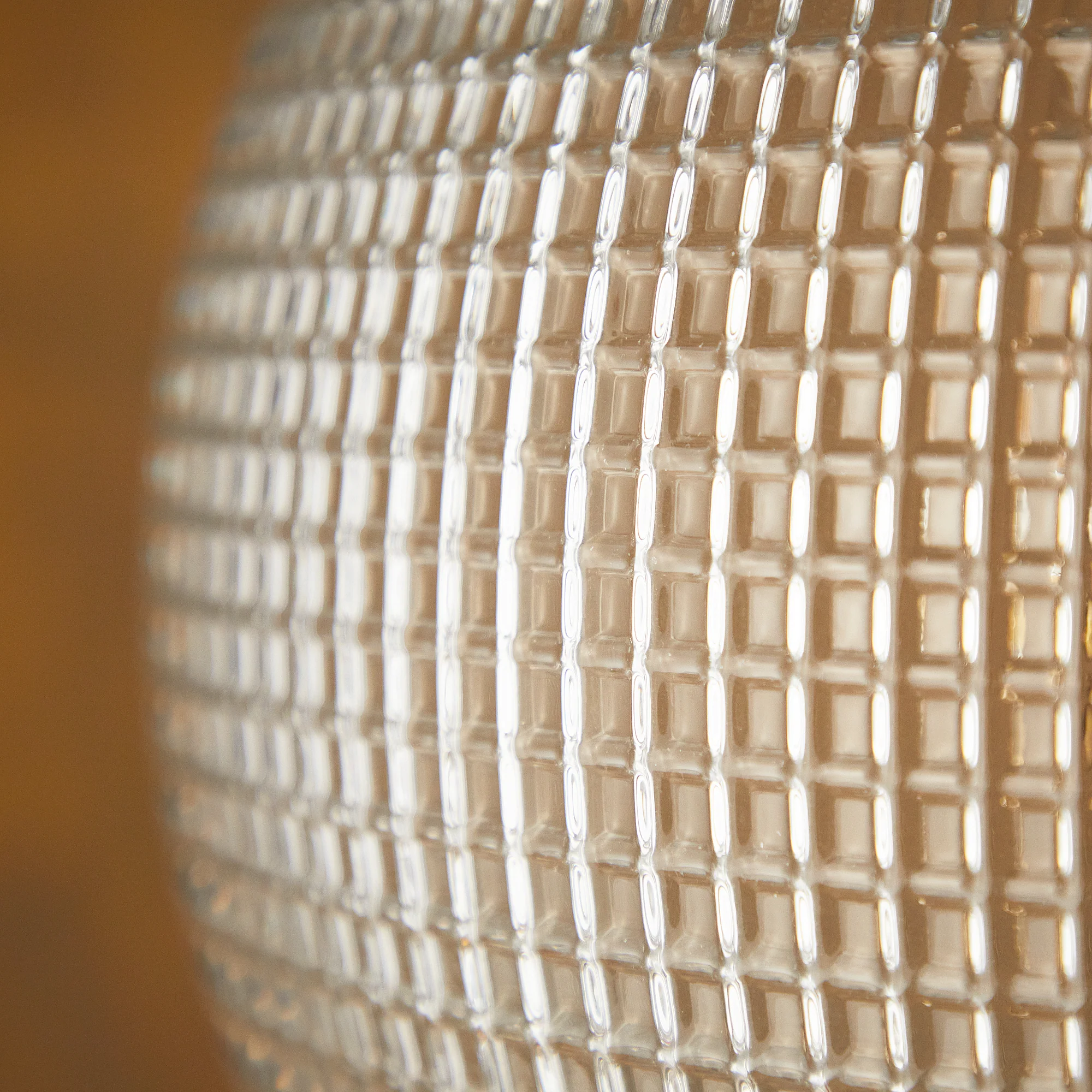 Regular holophane pendant light with clear glass and brass fitting - Image 13