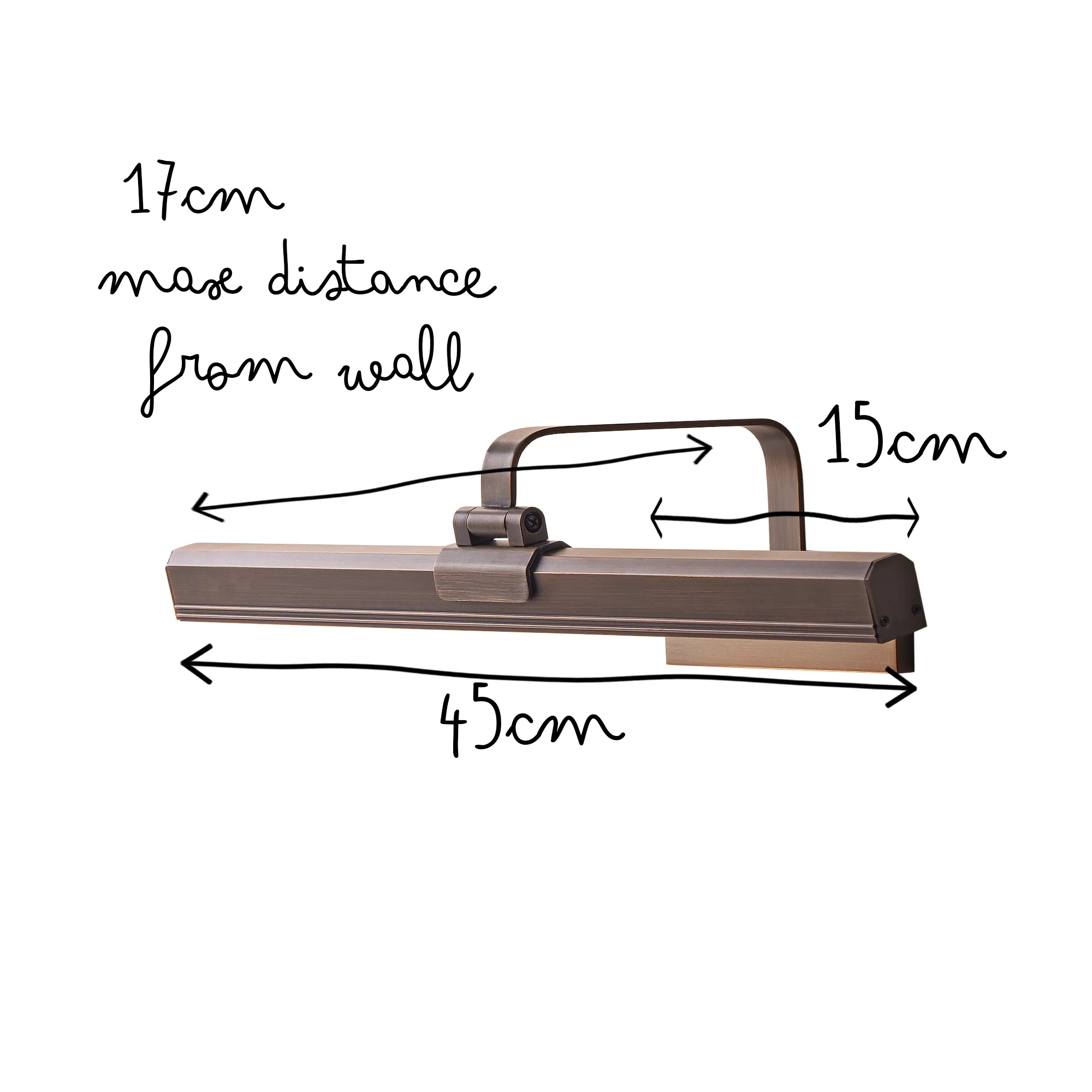 Regular Marcel rechargeable picture light in bronze finish - Image 14