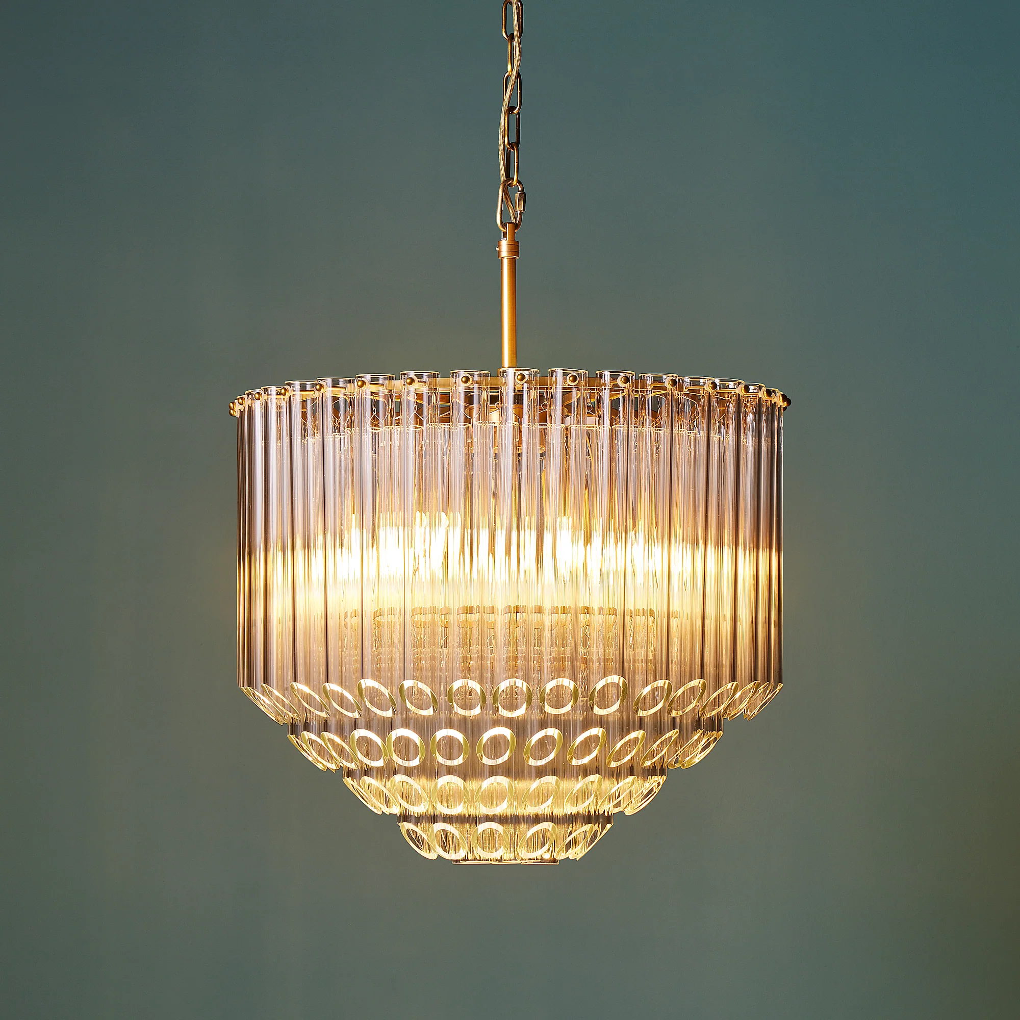 Regular Oldfield chandelier in clear glass - Image 2