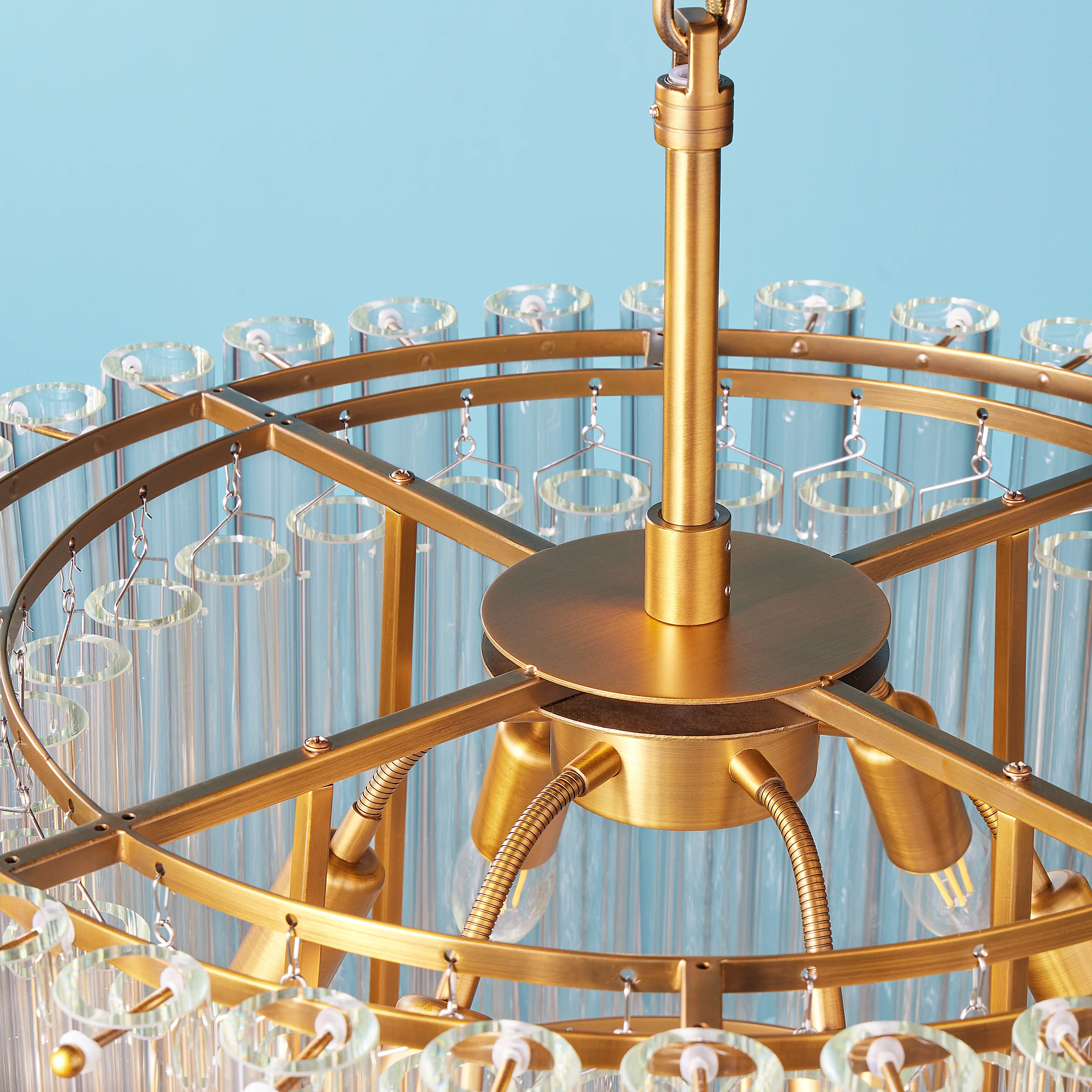 Regular Oldfield chandelier in clear glass - Image 7