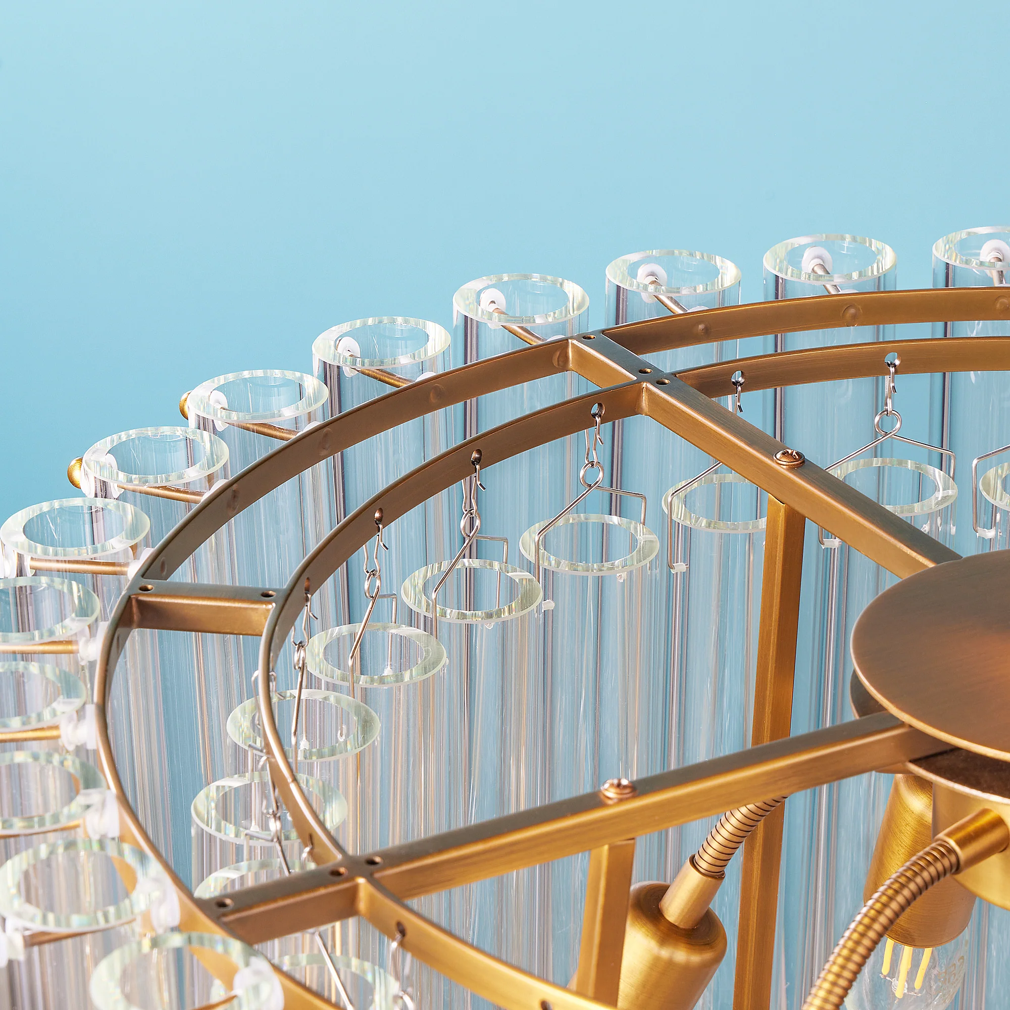 Regular Oldfield chandelier in clear glass - Image 8