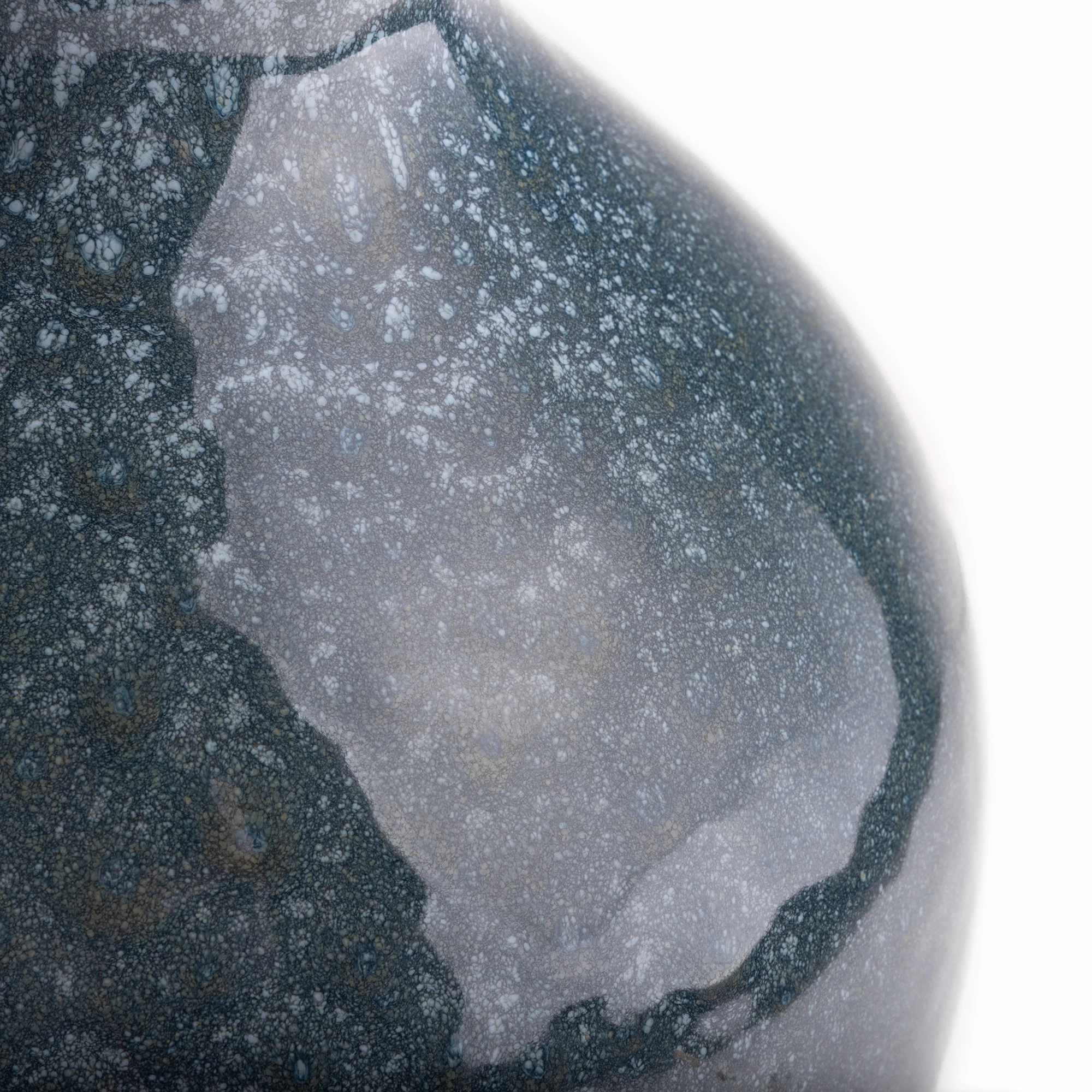 Reilly table lamp in blue glaze - Image 3