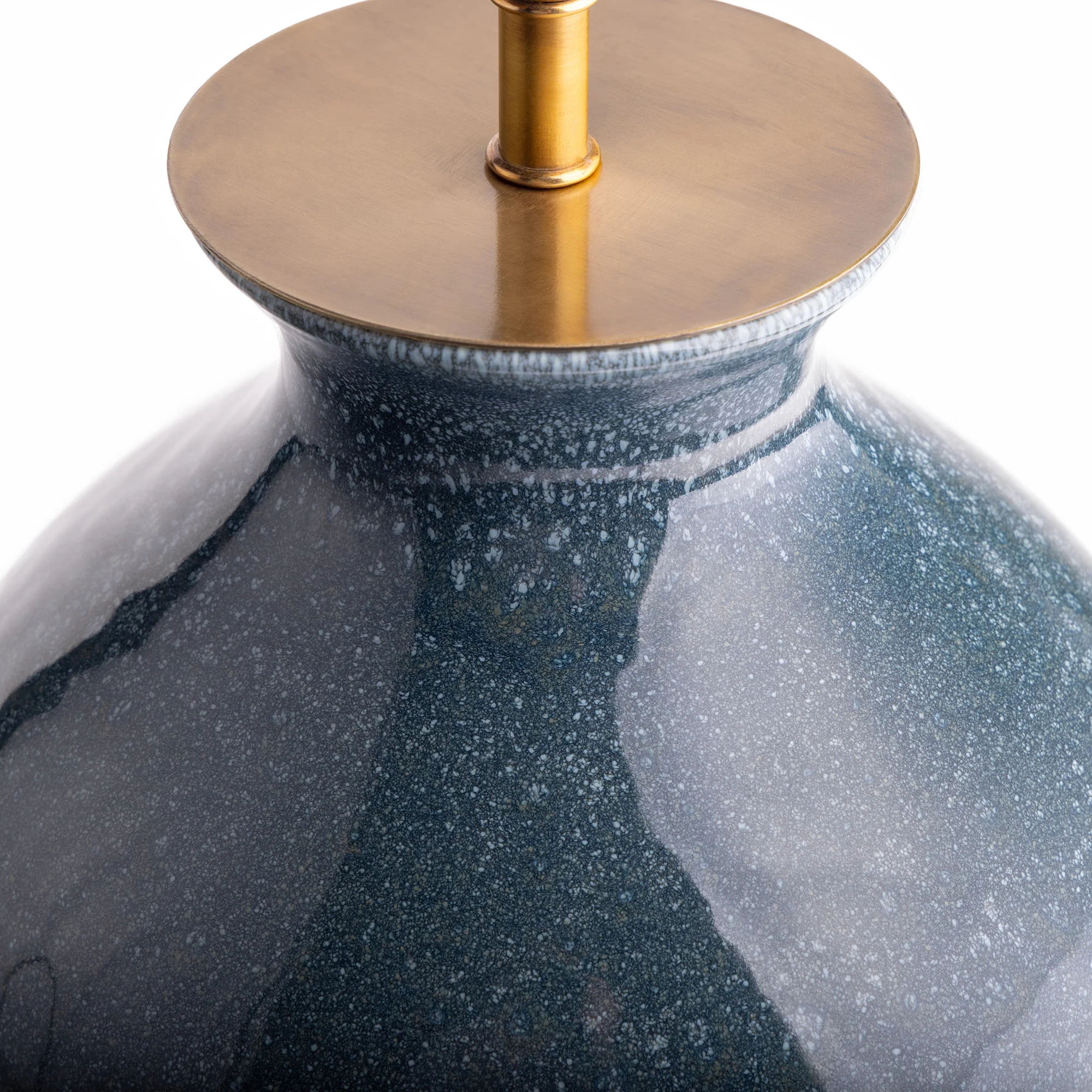 Reilly table lamp in blue glaze - Image 5