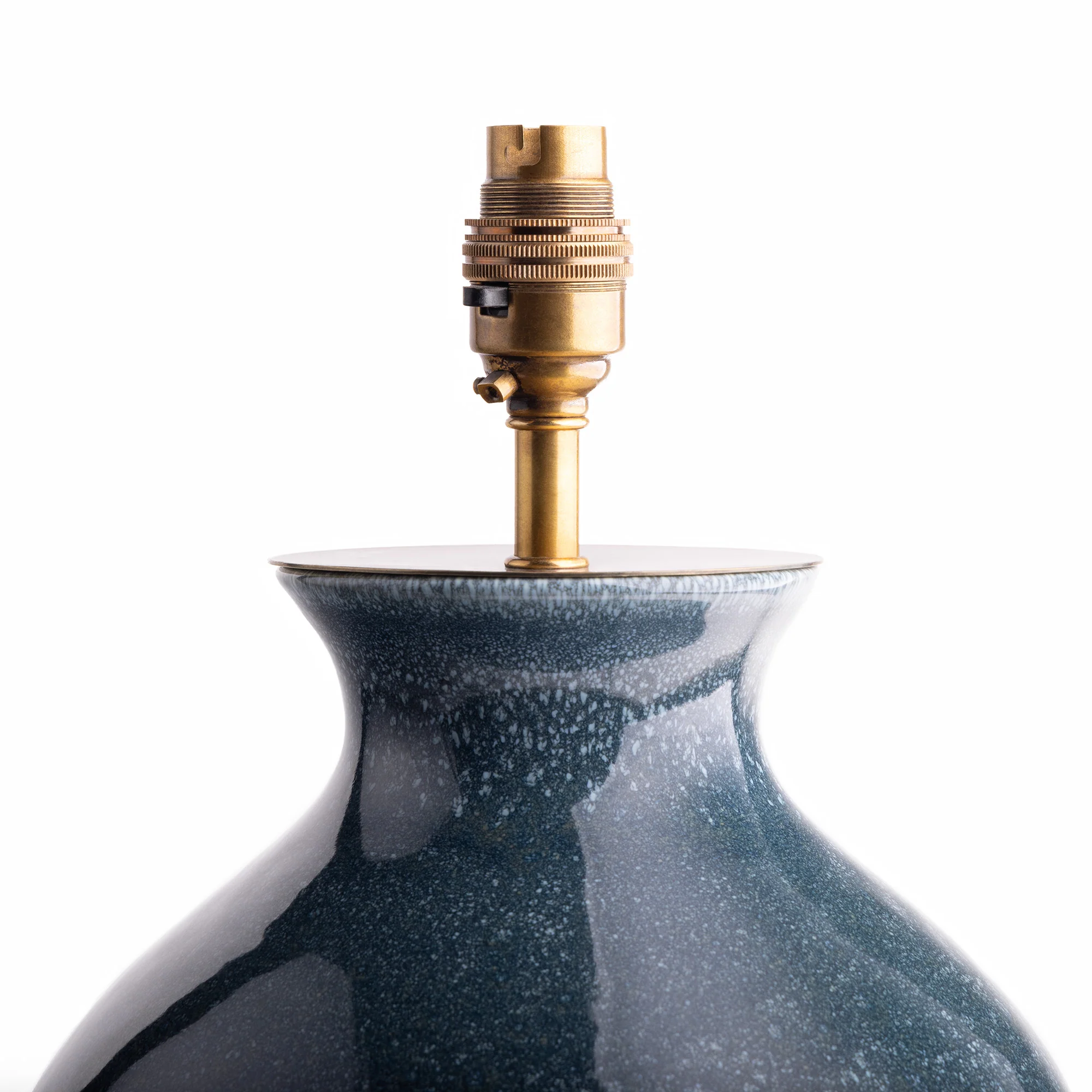 Reilly table lamp in blue glaze - Image 6