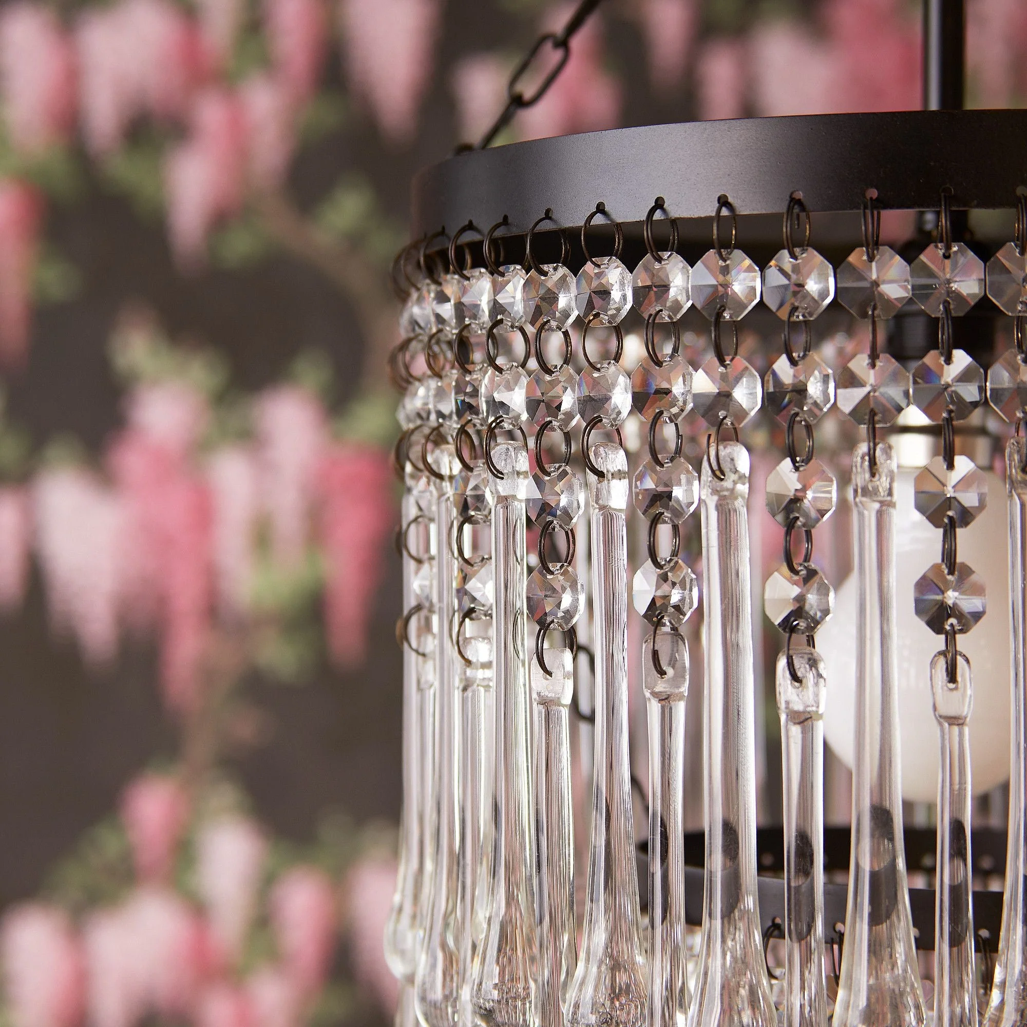 Rita chandelier with clear blown glass droplets - Image 3