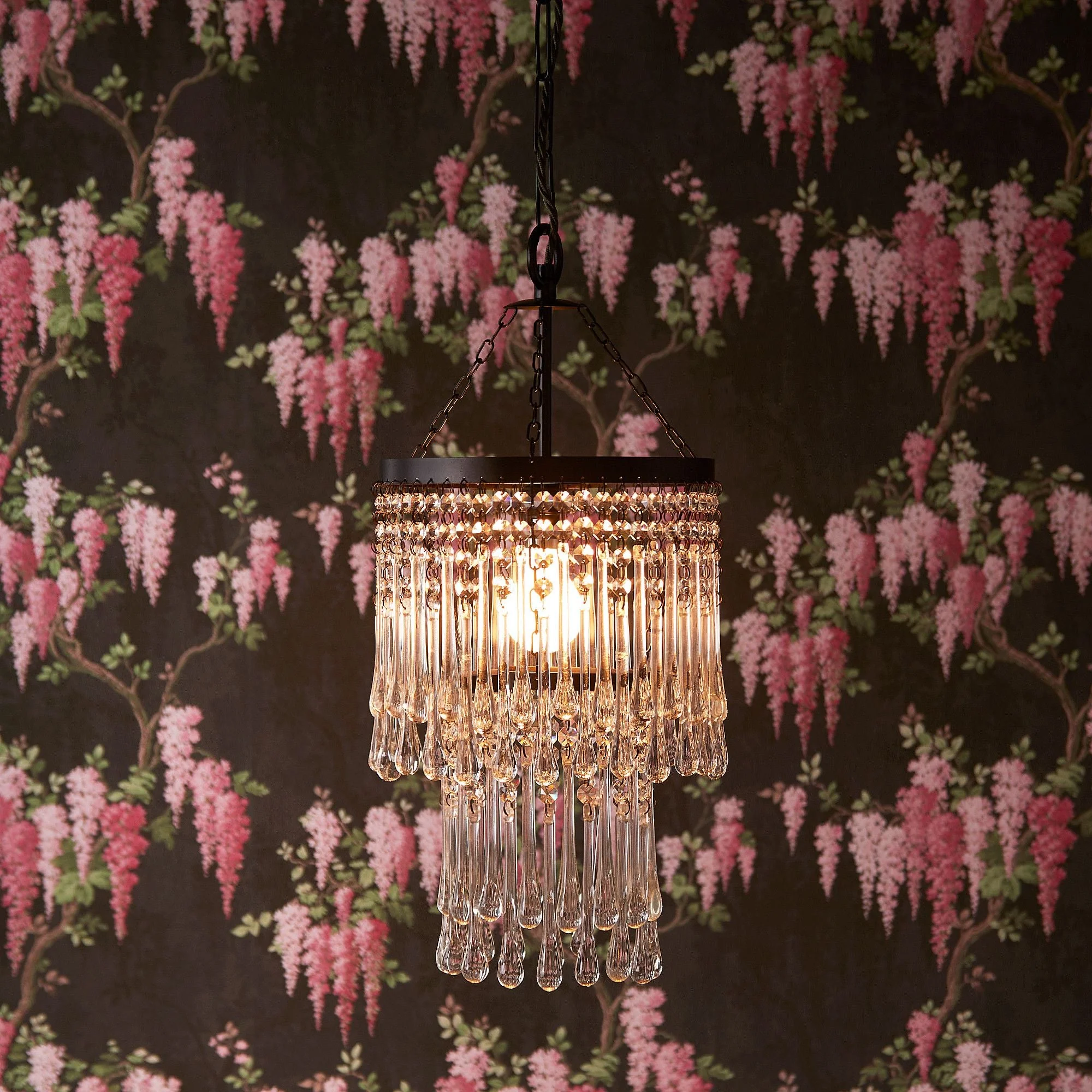 Rita chandelier with clear blown glass droplets - Image 5