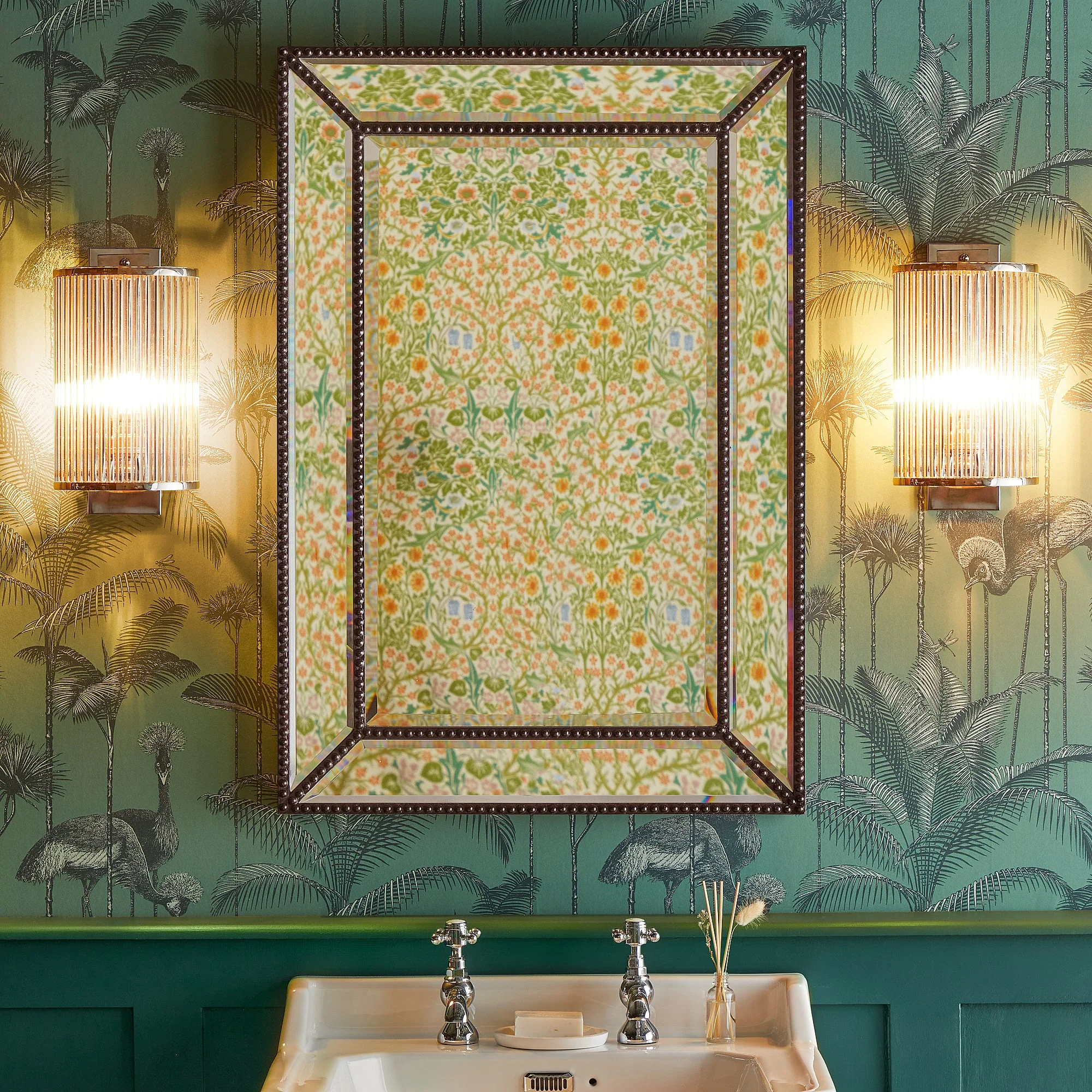 Roddy wall light in Nickel with glass rods - Image 4