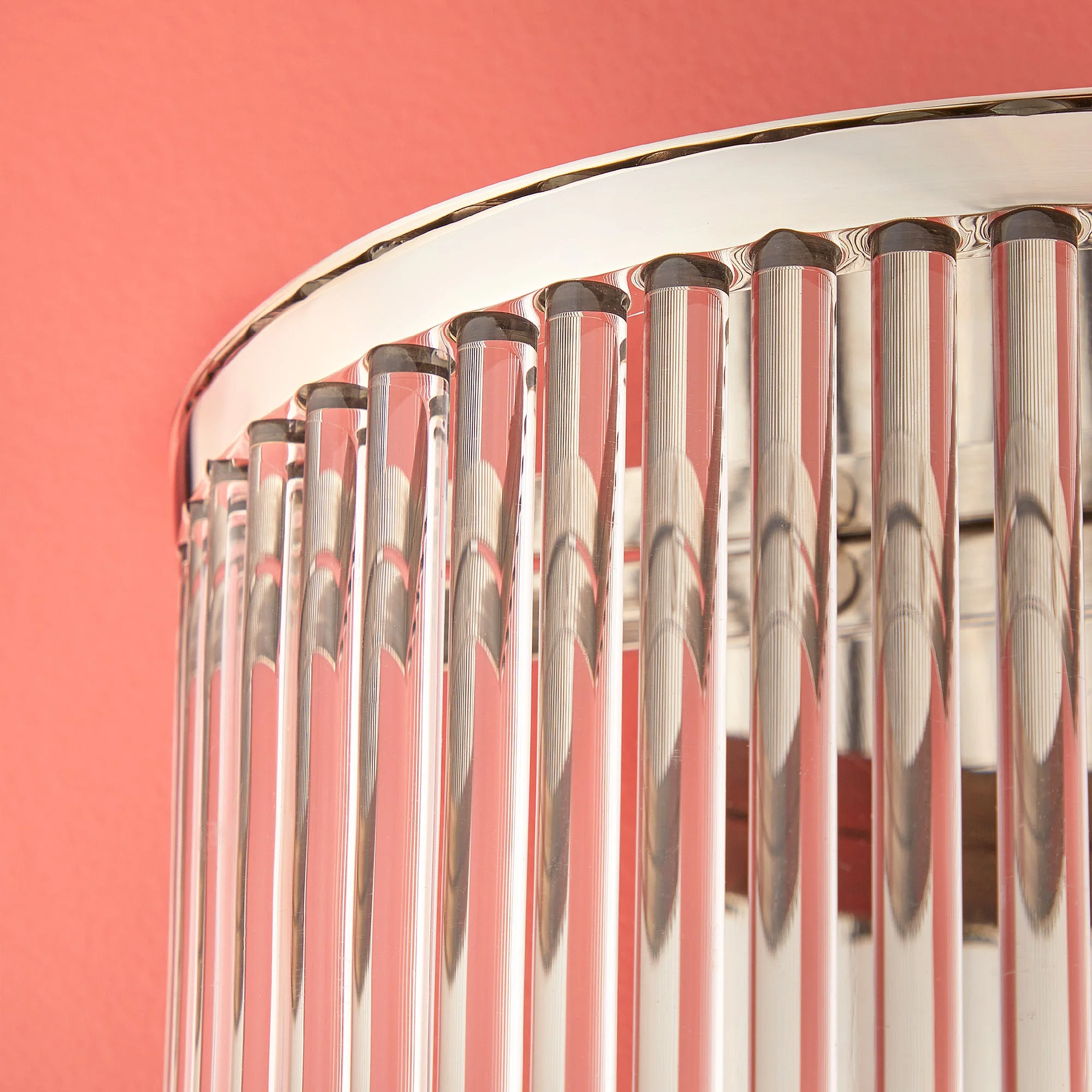 Roddy wall light in Nickel with glass rods - Image 5
