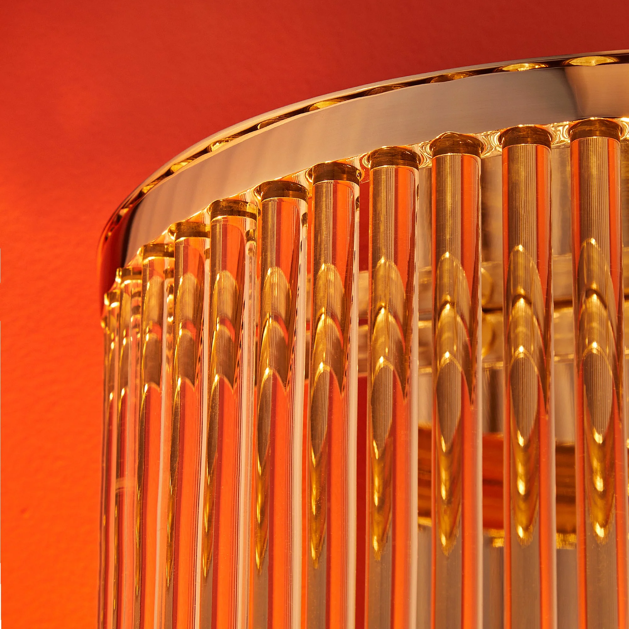 Roddy wall light in Nickel with glass rods - Image 6