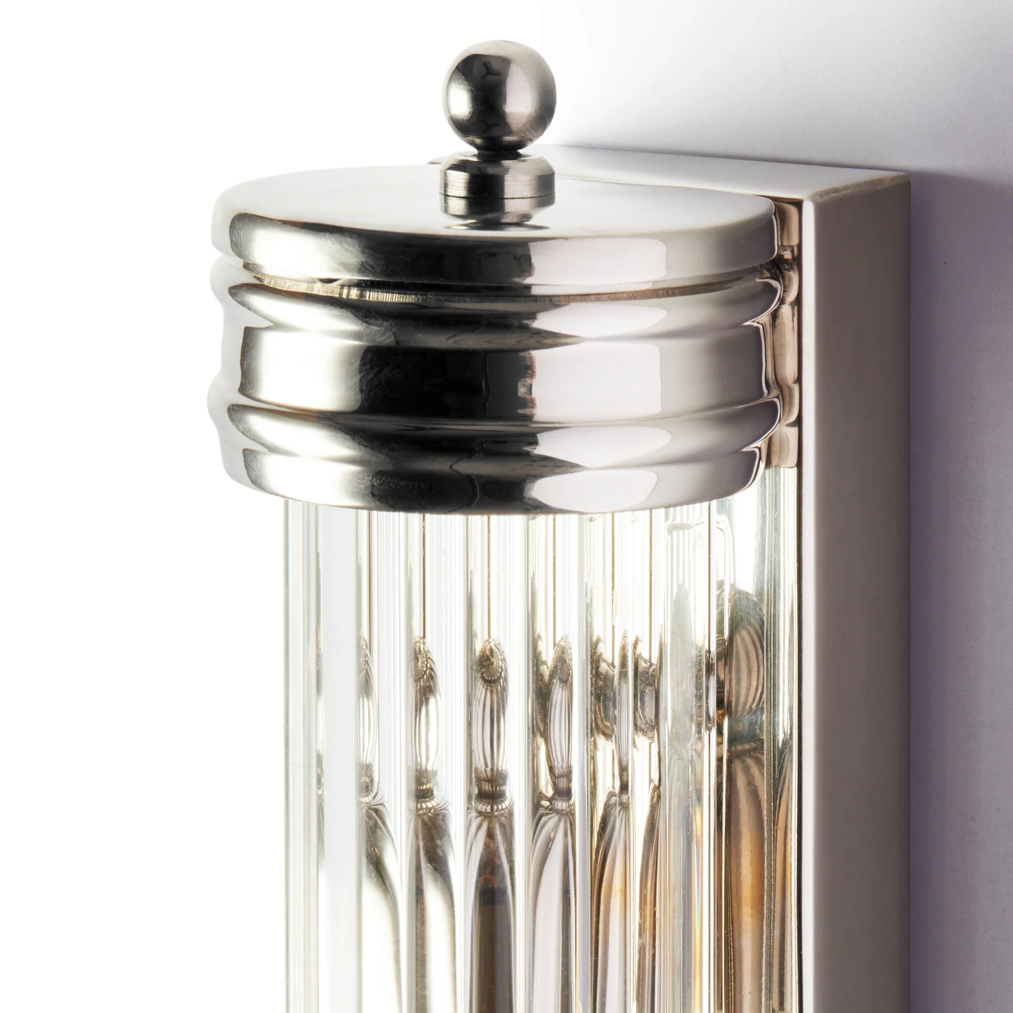 Rodtastic IP44 wall light in nickel and glass - Image 6