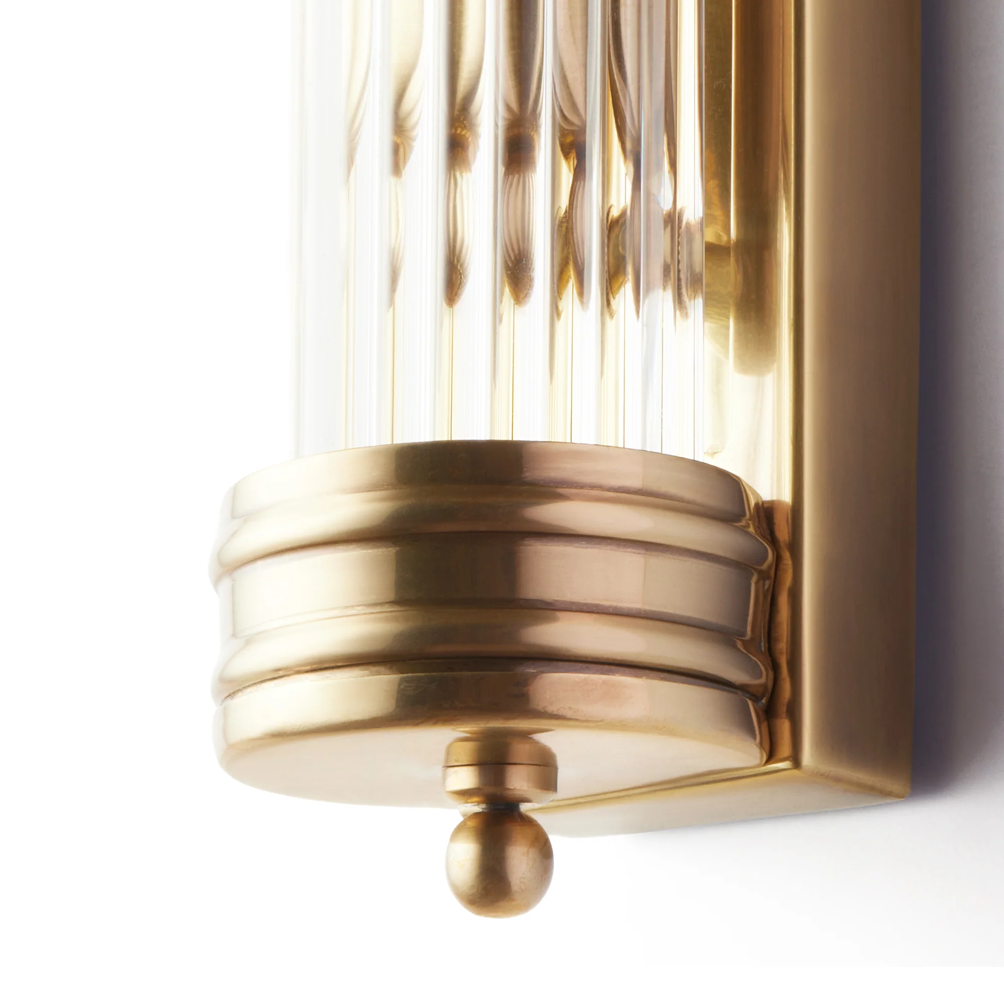 Rodtastic IP44 wall light in brass with glass rods - Image 10