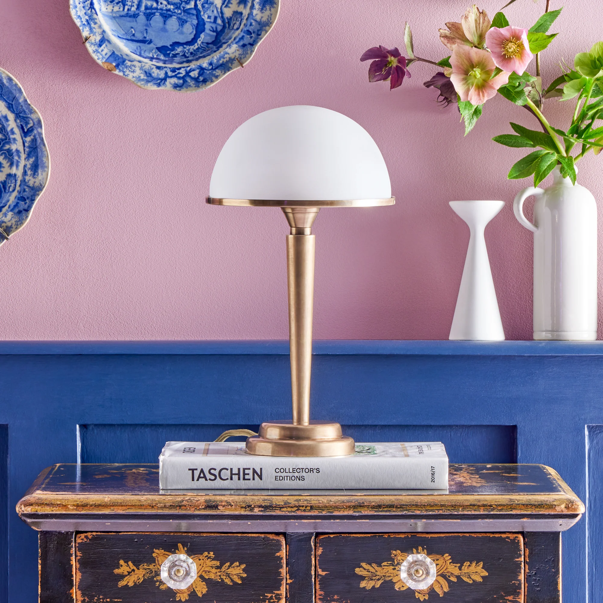 Romi table lamp in brass and glass - Image 6