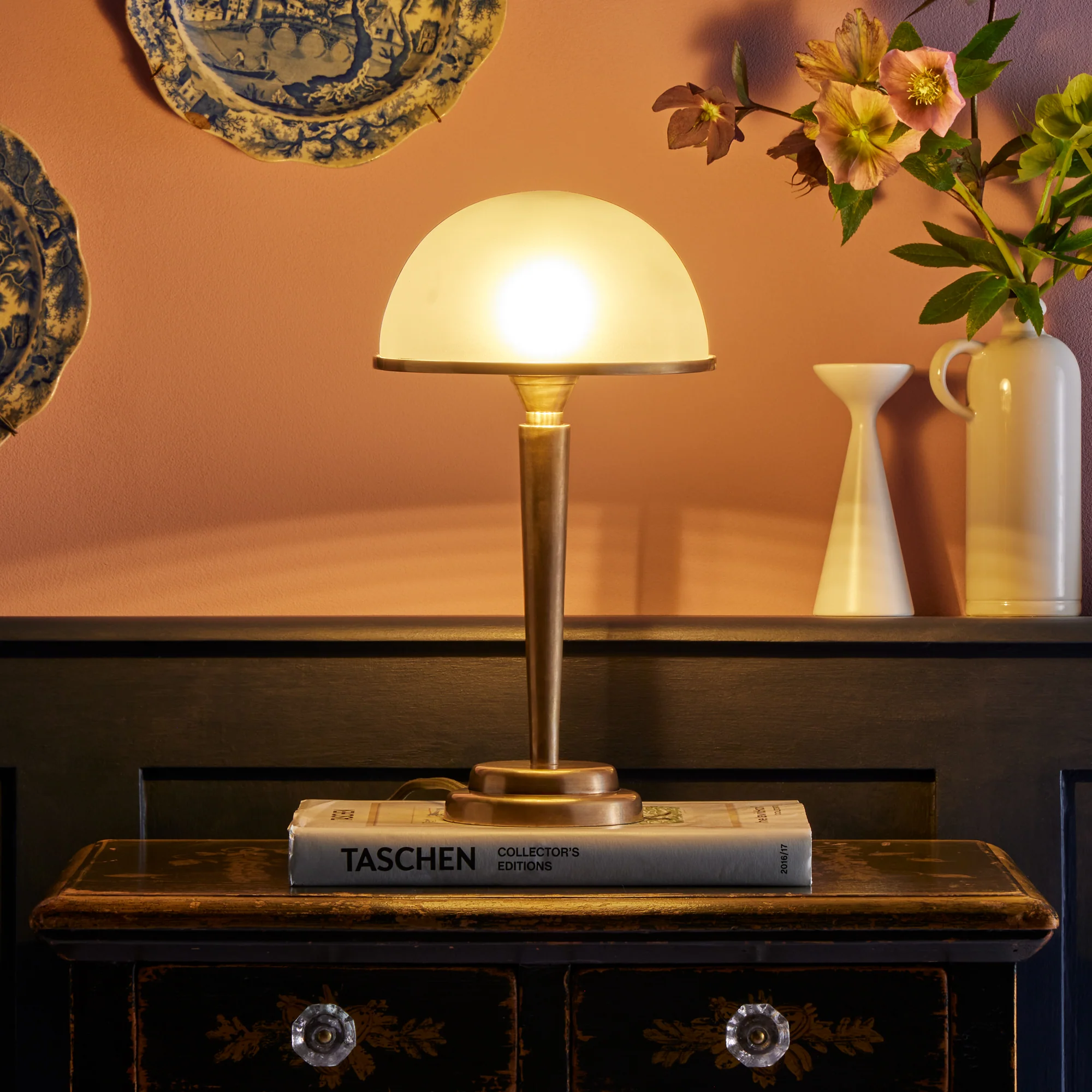 Romi table lamp in brass and glass - Image 7