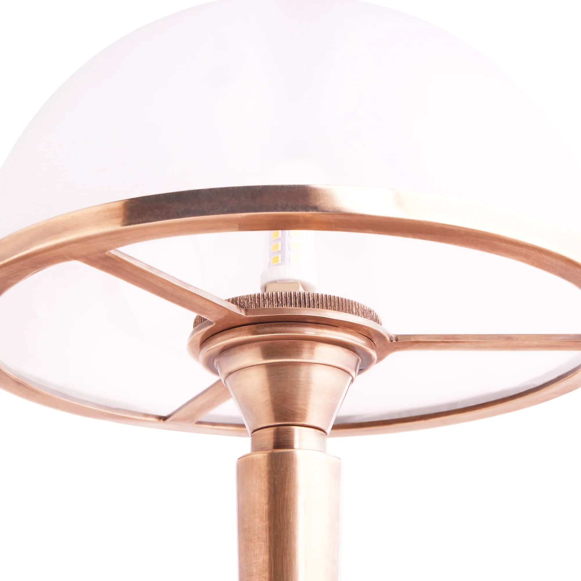 Romi table lamp in brass and glass - Image 8