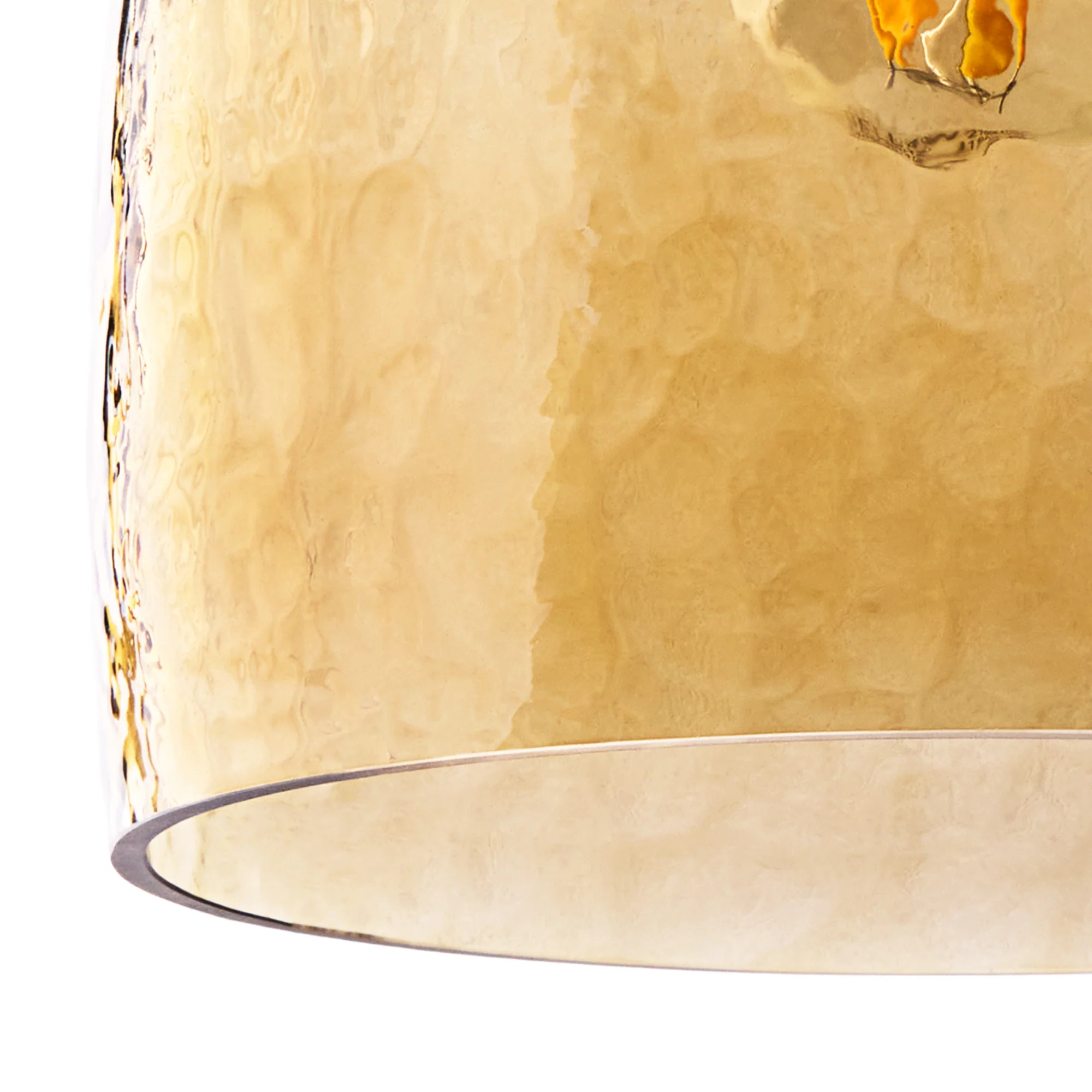 Rory pendant Shade in Honey Hammered Glass - Image 6