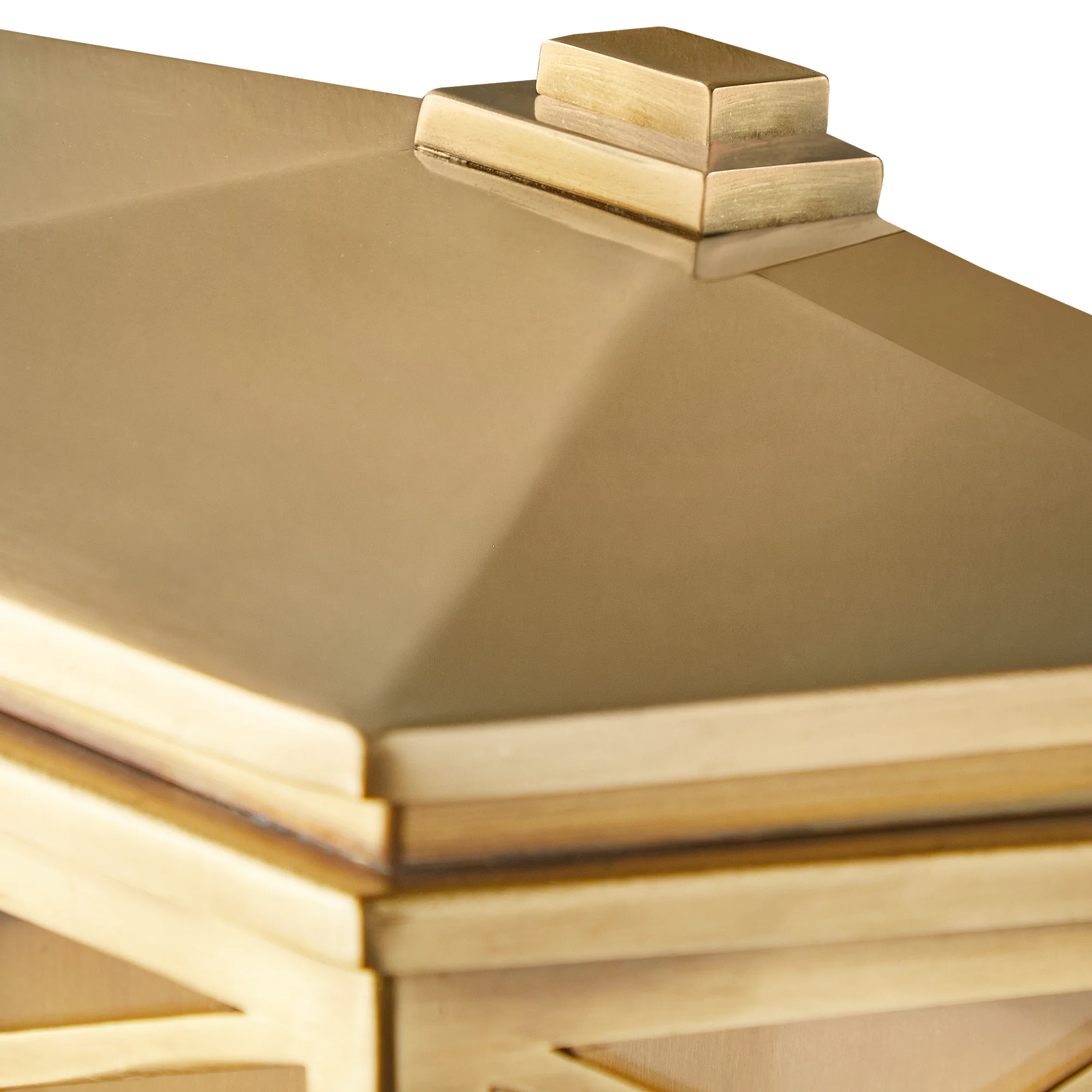 Rothesay IP44 exterior wall light in brass - Image 12