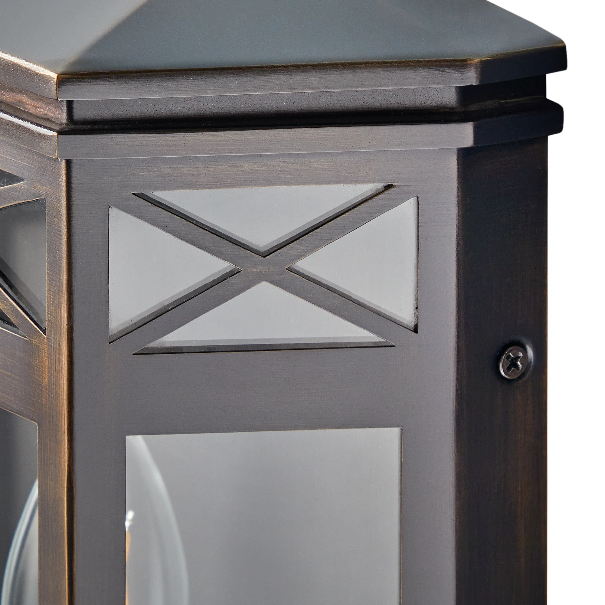 Rothesay IP44 exterior wall light in bronze - Image 10