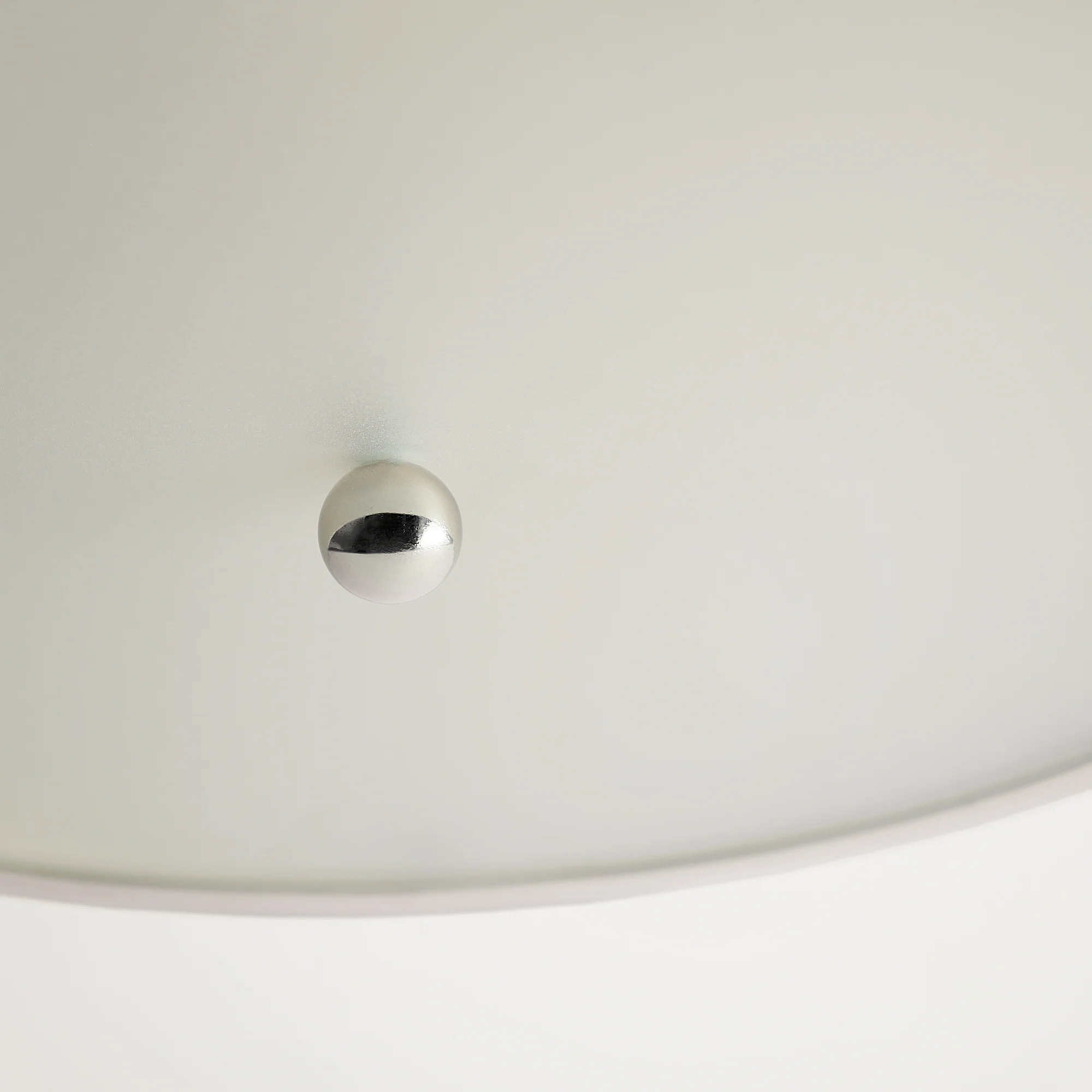 Round Roddy IP44 flush ceiling light in Nickel and clear glass - Image 5