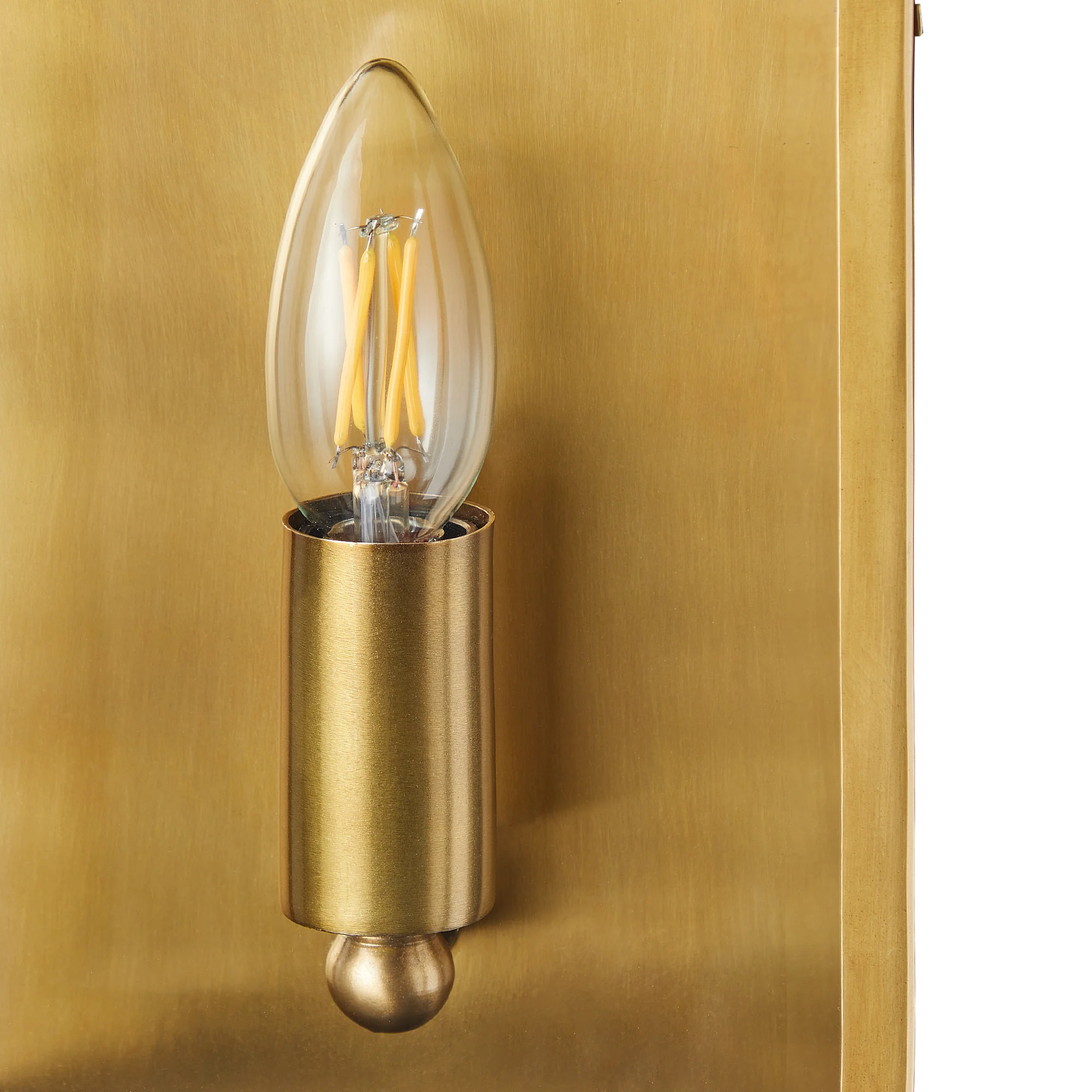 Salcombe IP44 exterior wall light in antique brass - Image 10