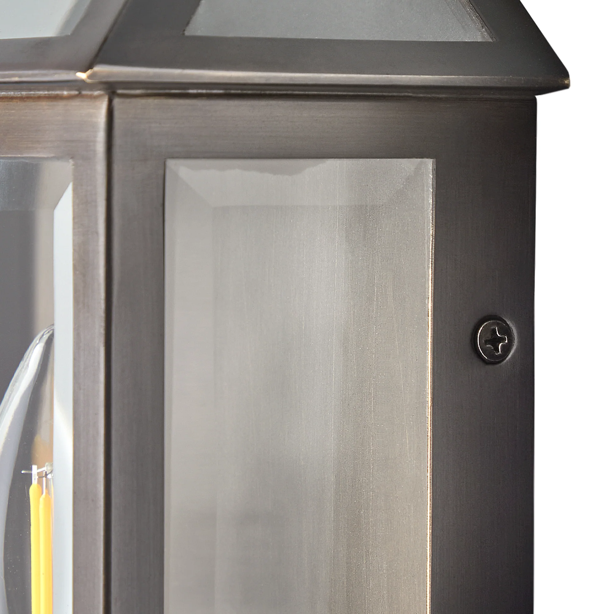 Salcombe IP44 exterior wall light in bronze - Image 5