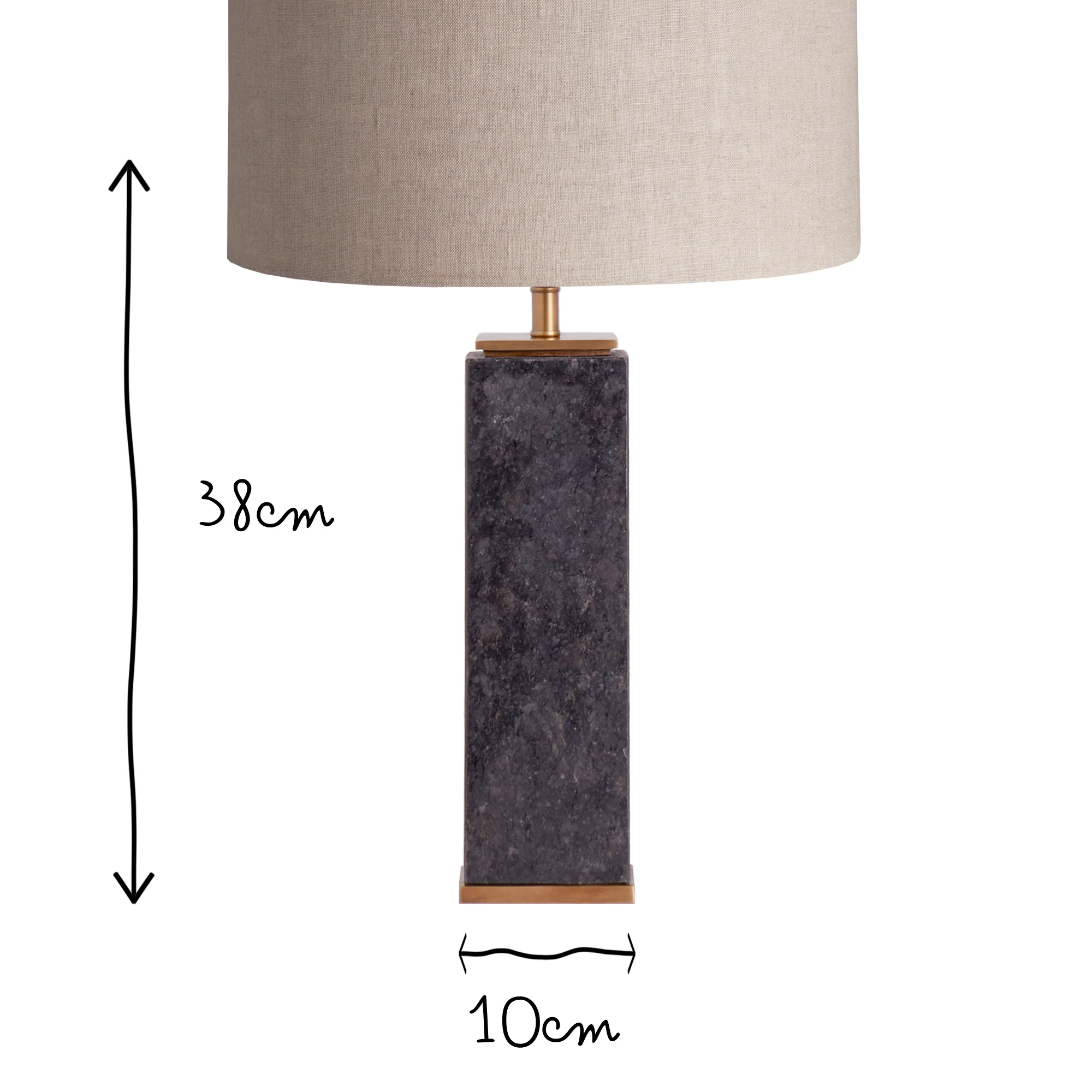 Samson table lamp in black marble - Image 7