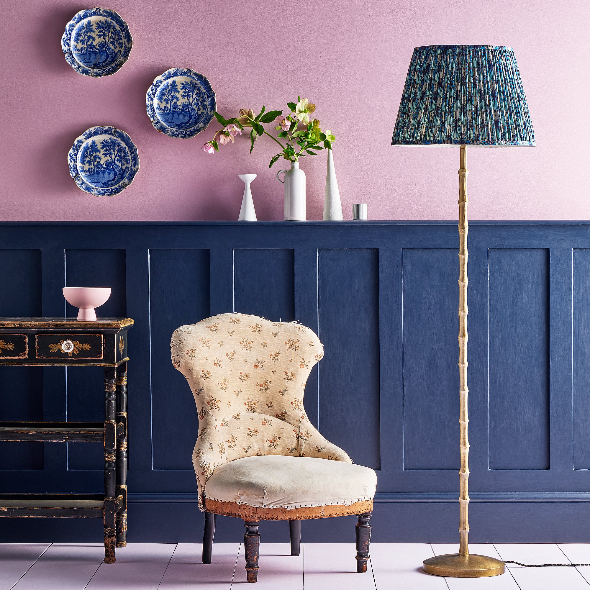 Sargasso floor lamp in gold - Image 8