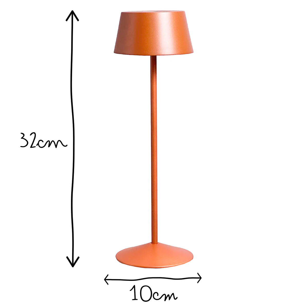 Scoon rechargeable table lamp in rust - Image 15