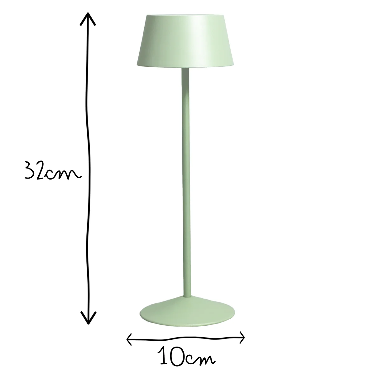 Scoon rechargeable table lamp in watercress - Image 15