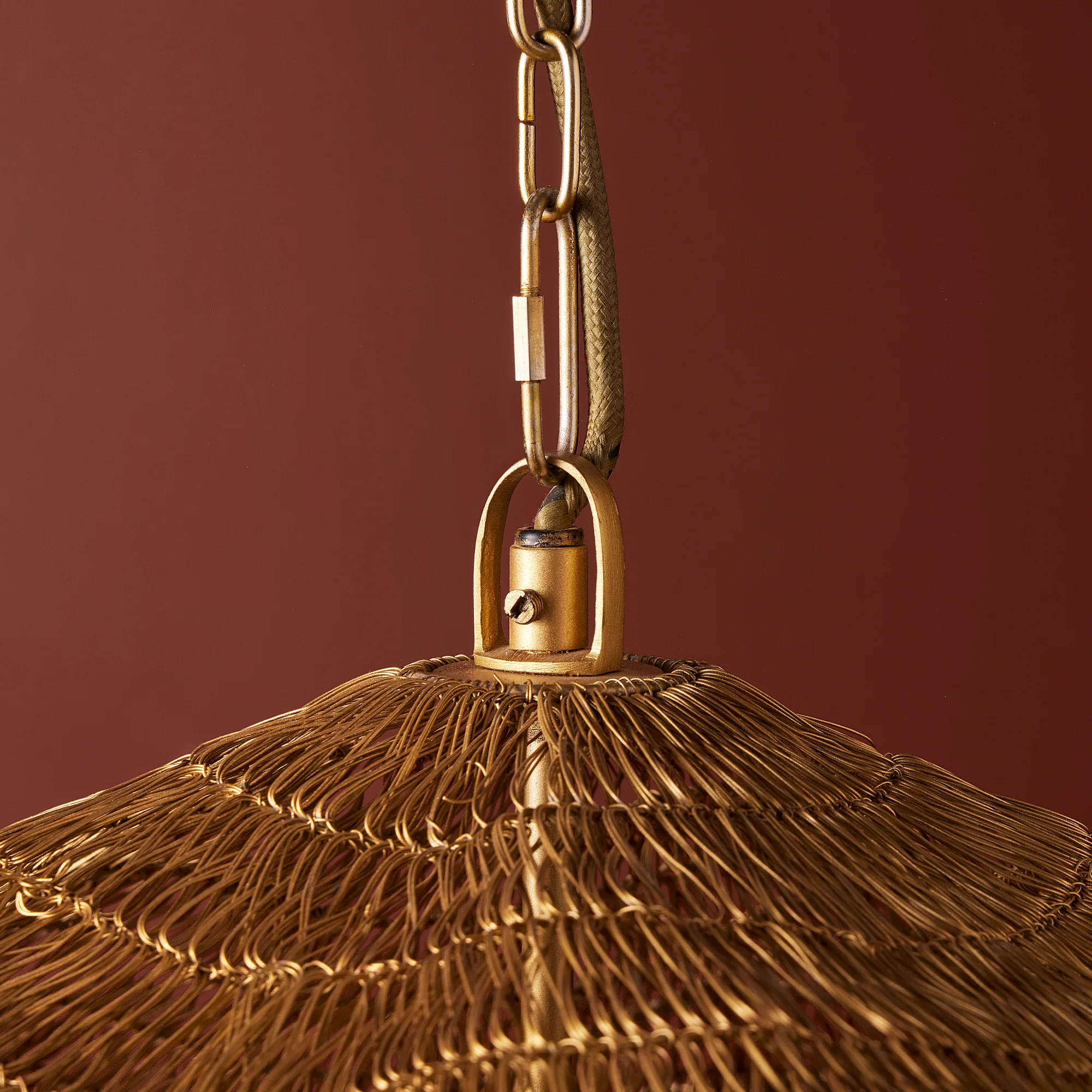 Scrunch pendant in brass - Image 9