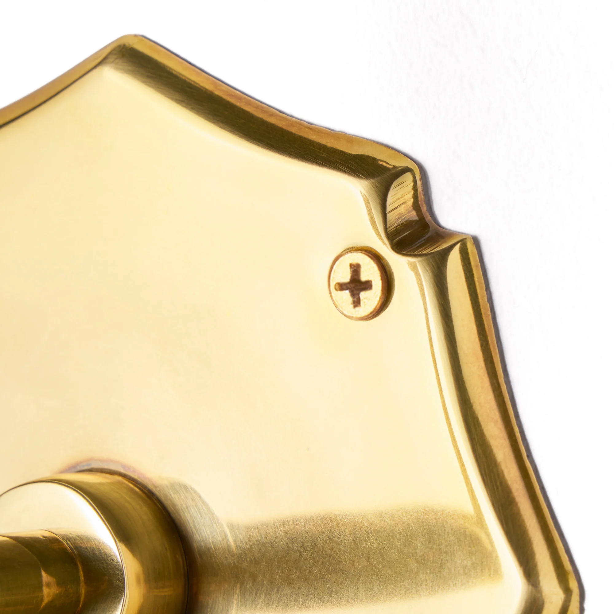 single insignia wall fitting in antique brass - Image 4