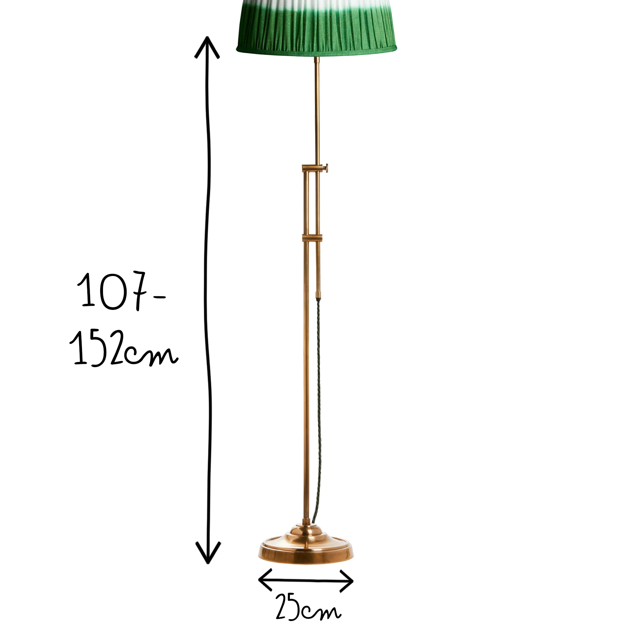 Slider floor lamp in Antiqued Brass - Image 7