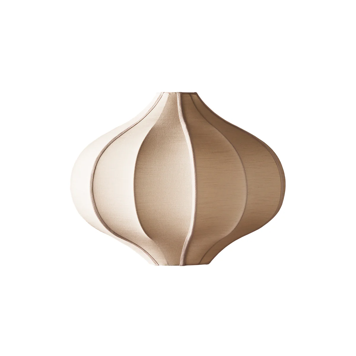 Small onion space shade in sand raw silk