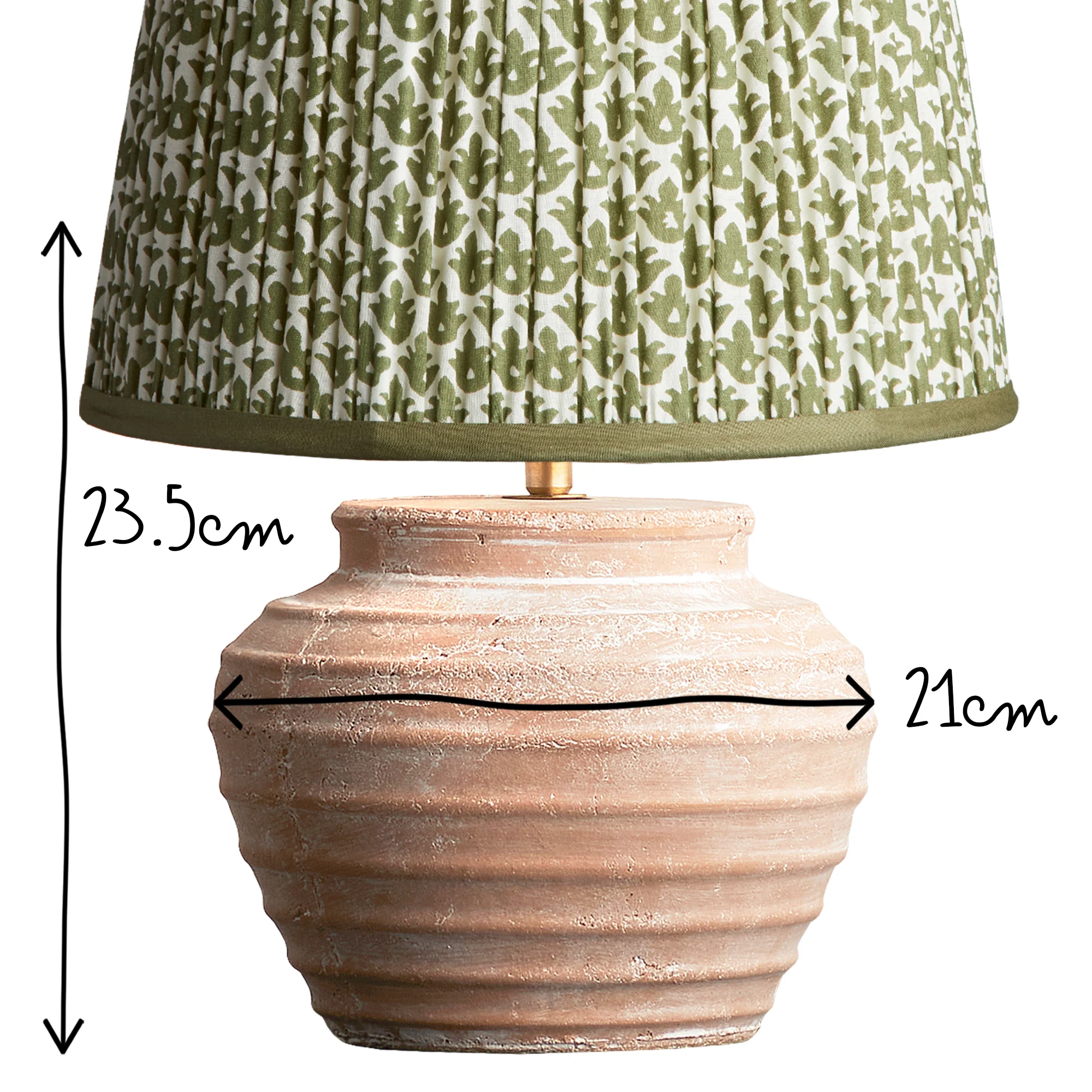 Smaller Ambrose Table Lamp in Natural Terracotta - Image 10