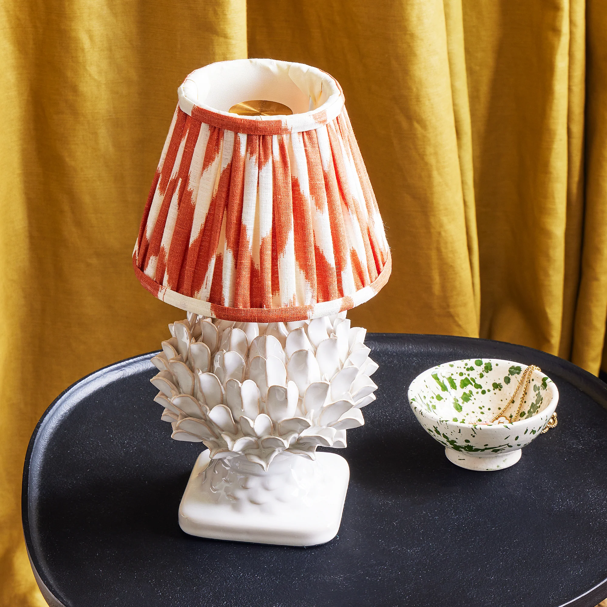 Smaller Anetta rechargeable table lamp in stone - Image 9
