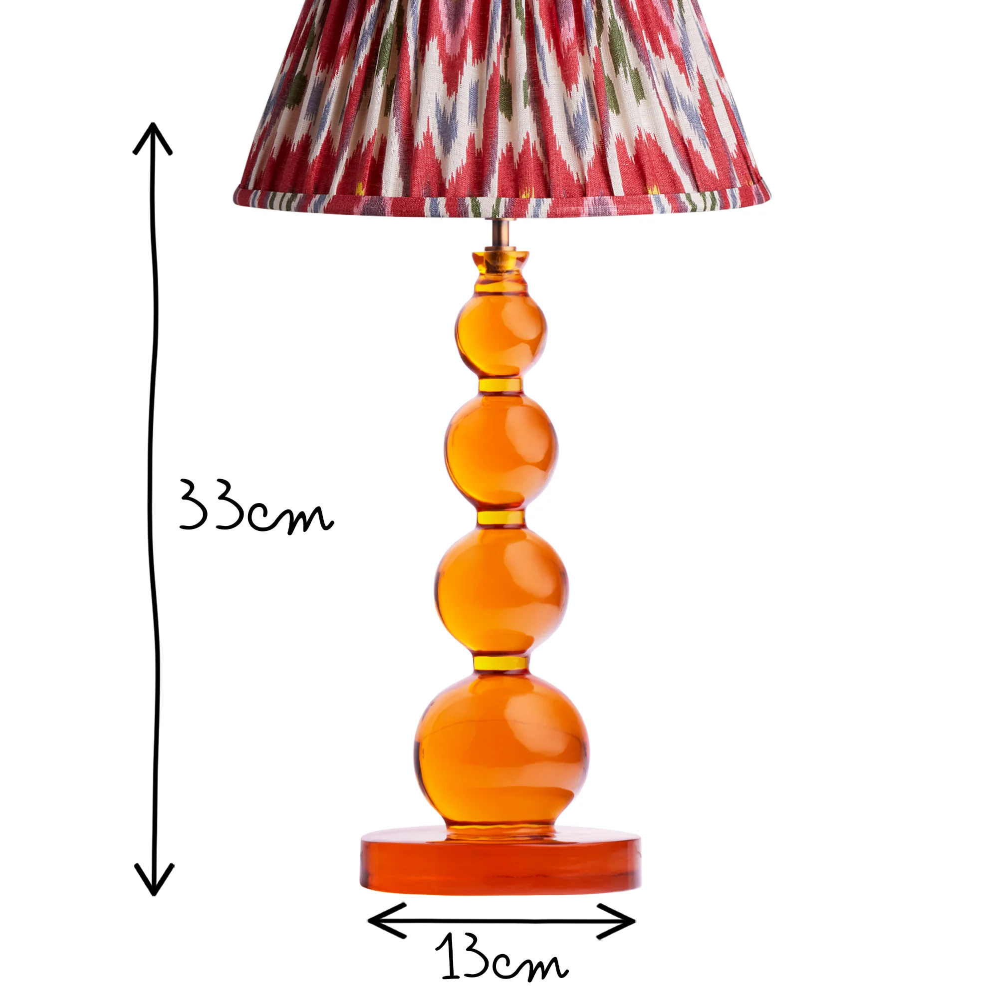 Smaller Aurora rechargeable table lamp in amber - Image 13