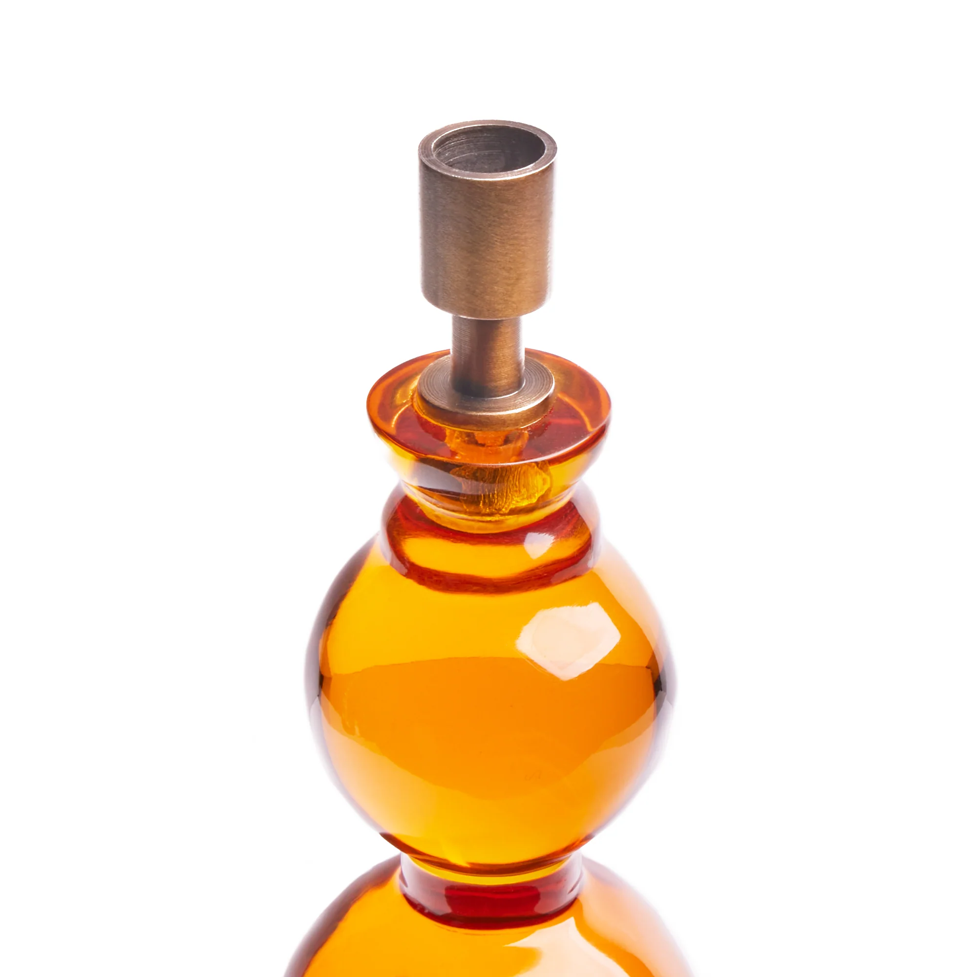 Smaller Aurora rechargeable table lamp in amber - Image 8