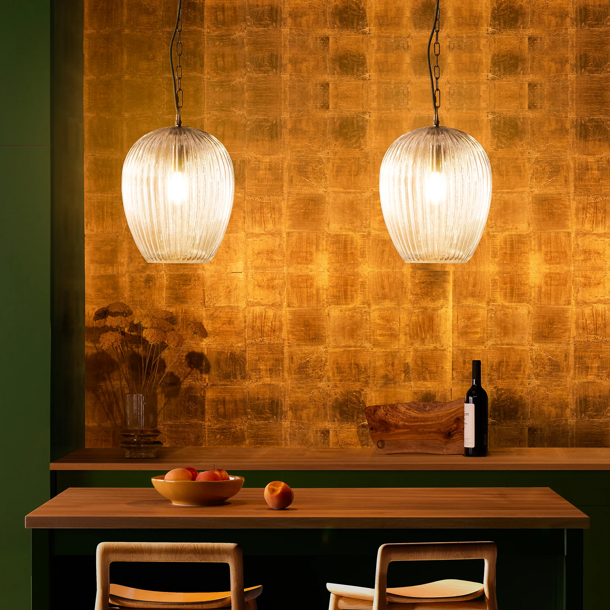 Smaller Bastille pendant in clear glass - Image 12