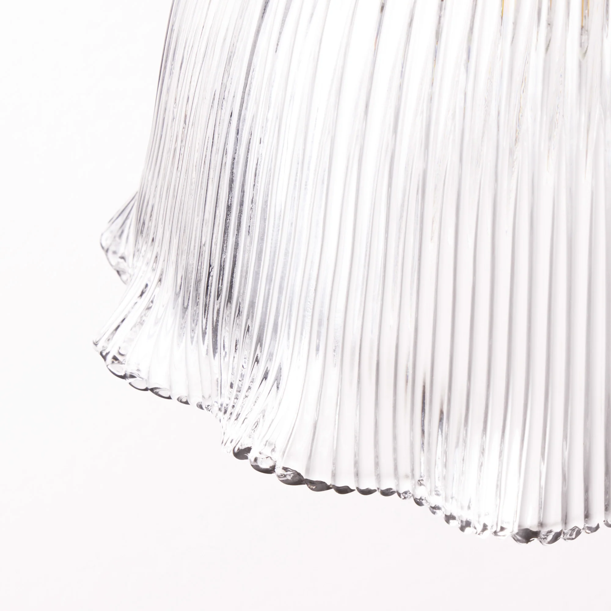 Smaller Belle Pendant shade in clear glass - Image 5