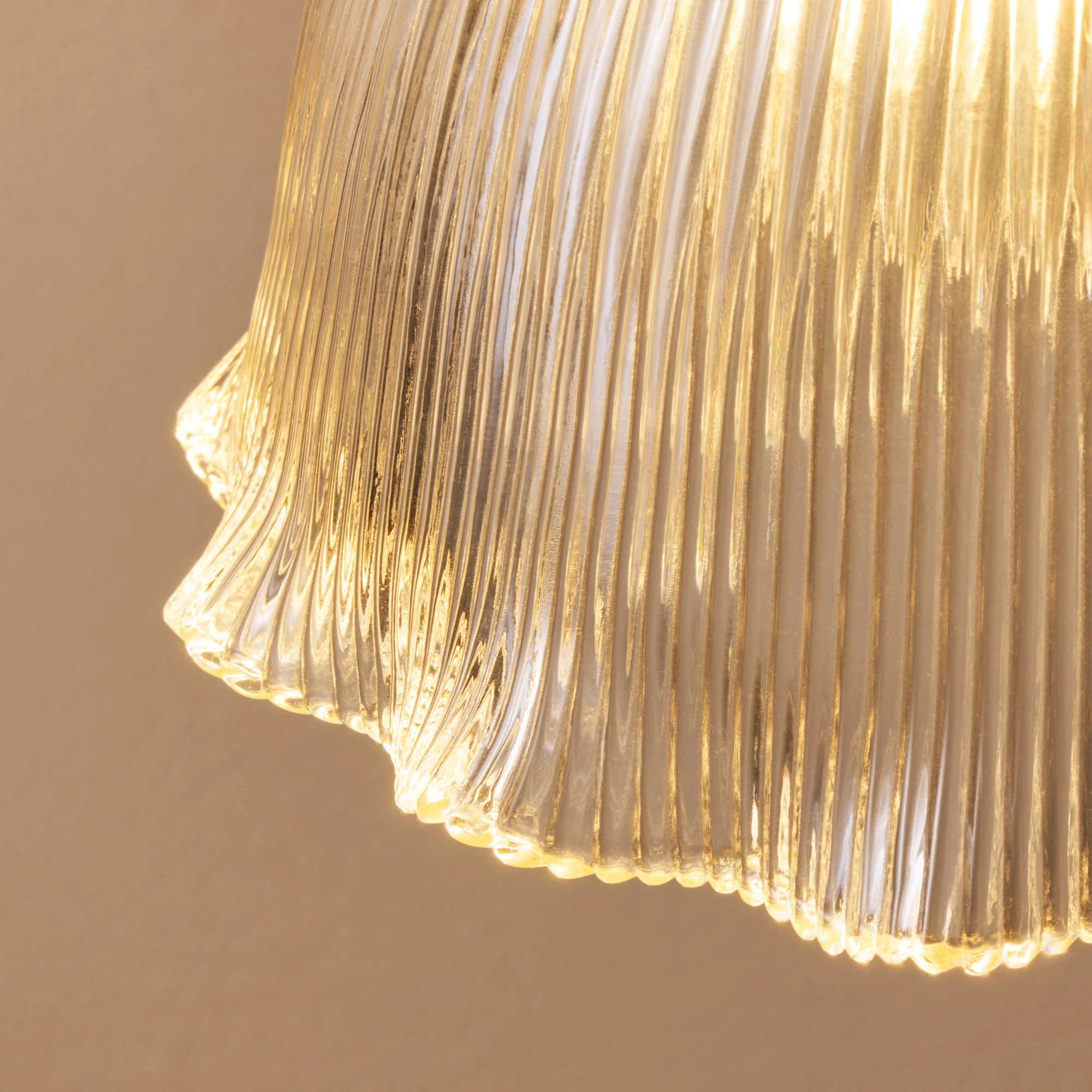 Smaller Belle Pendant shade in clear glass - Image 6