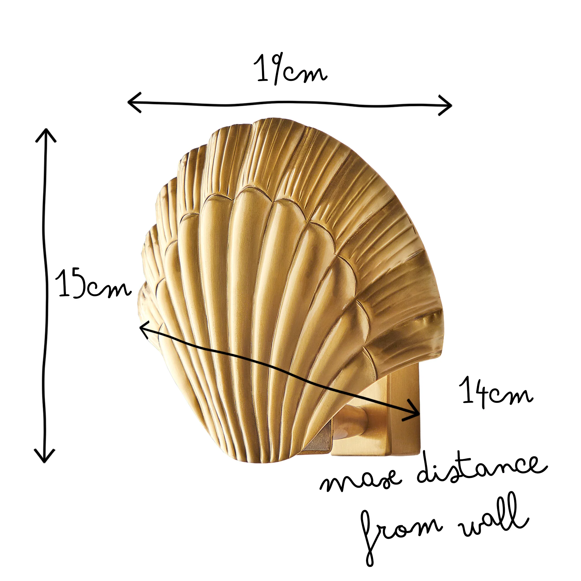 Smaller Calico wall light in antique brass - Image 11