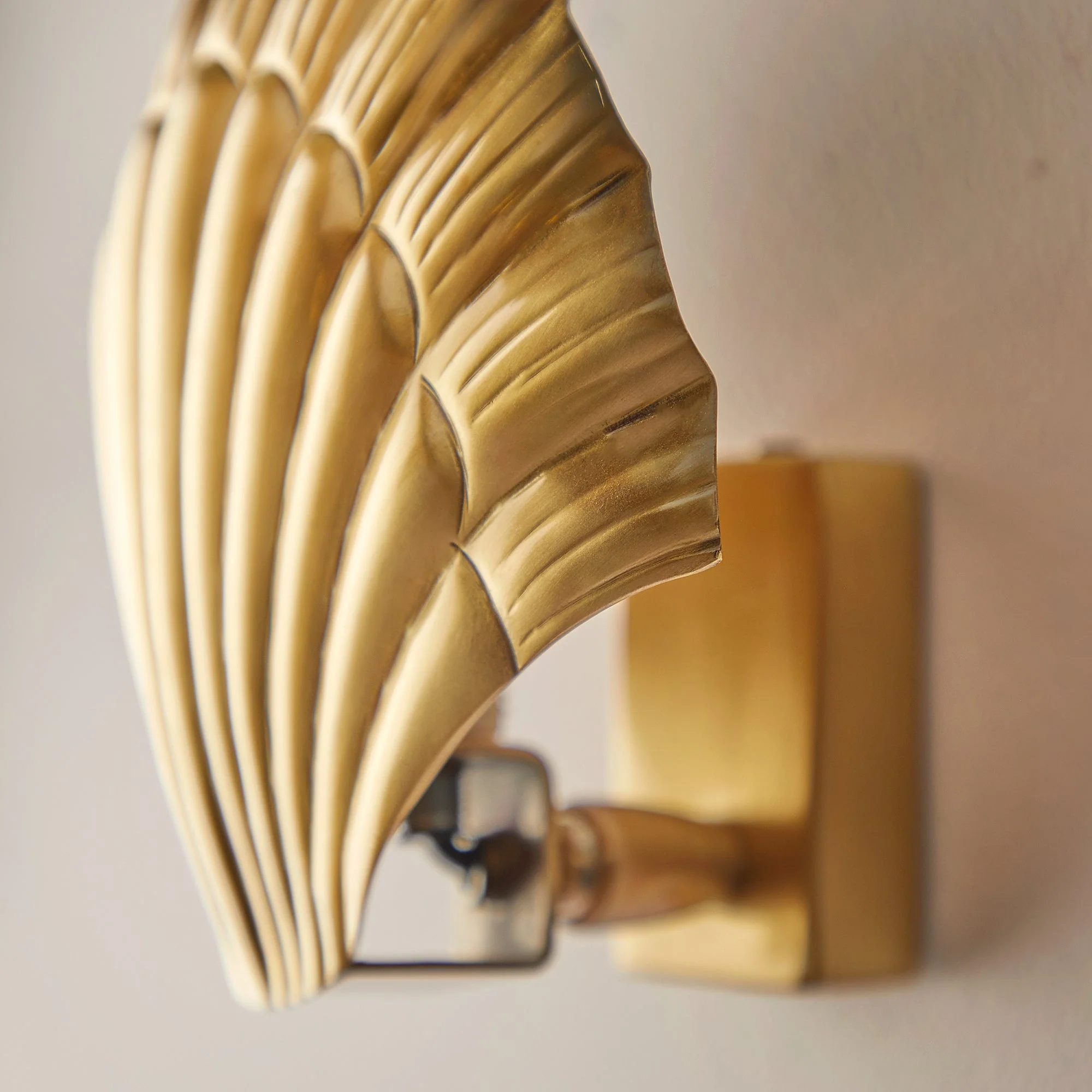 Smaller Calico wall light in antique brass - Image 6