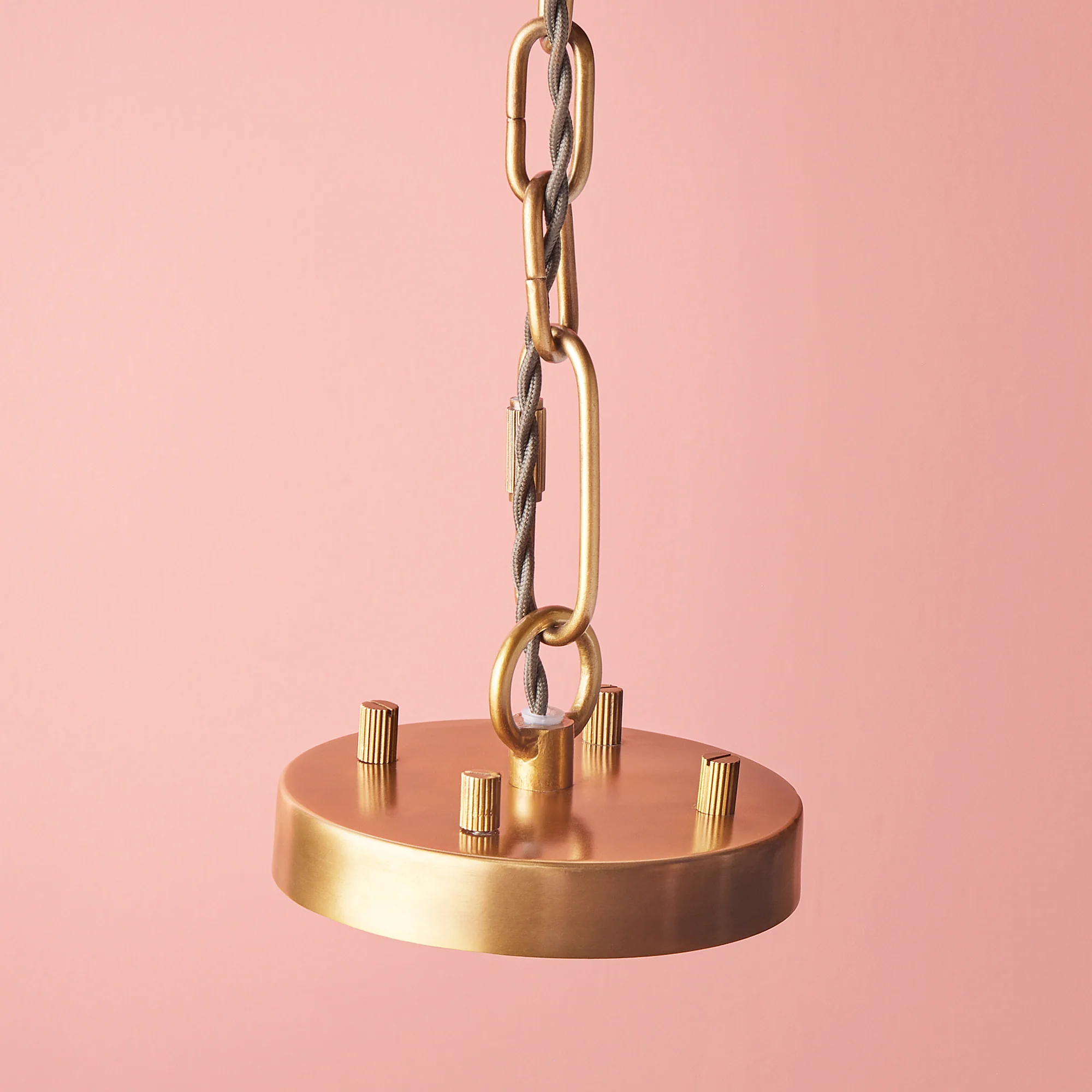 Smaller Capulet chandelier in glass and brass - Image 12