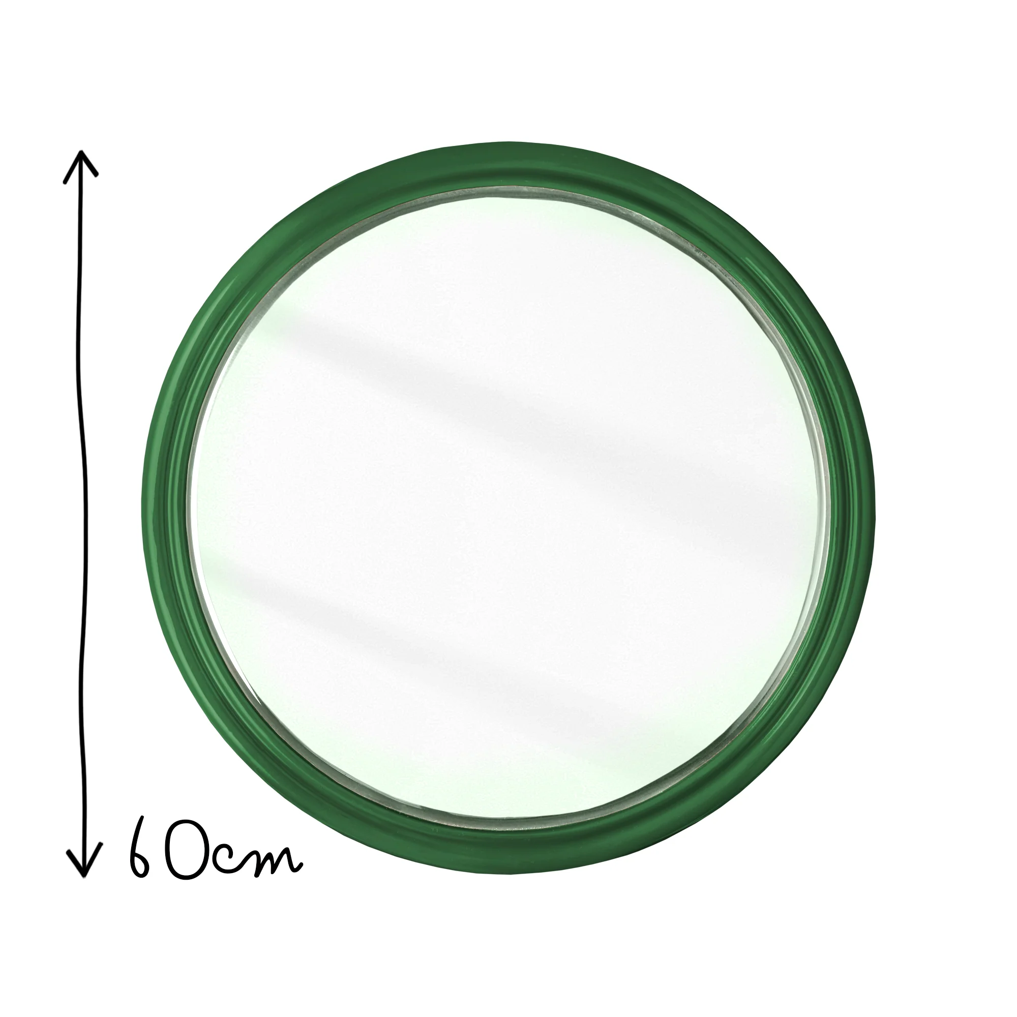Smaller Cinders Mirror in Forest Green - Image 8