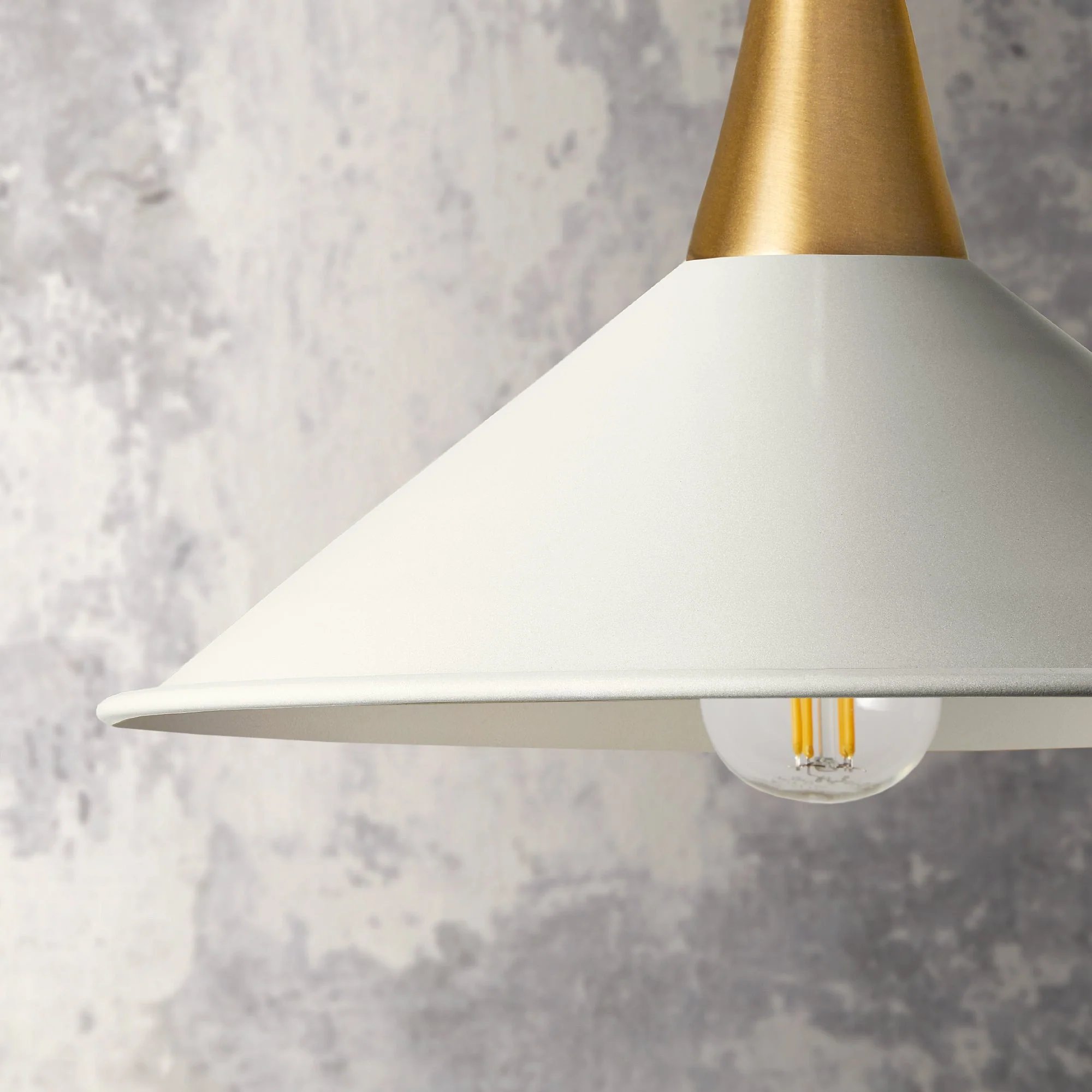 Smaller Cookie shade in stone with stone interior - Image 3