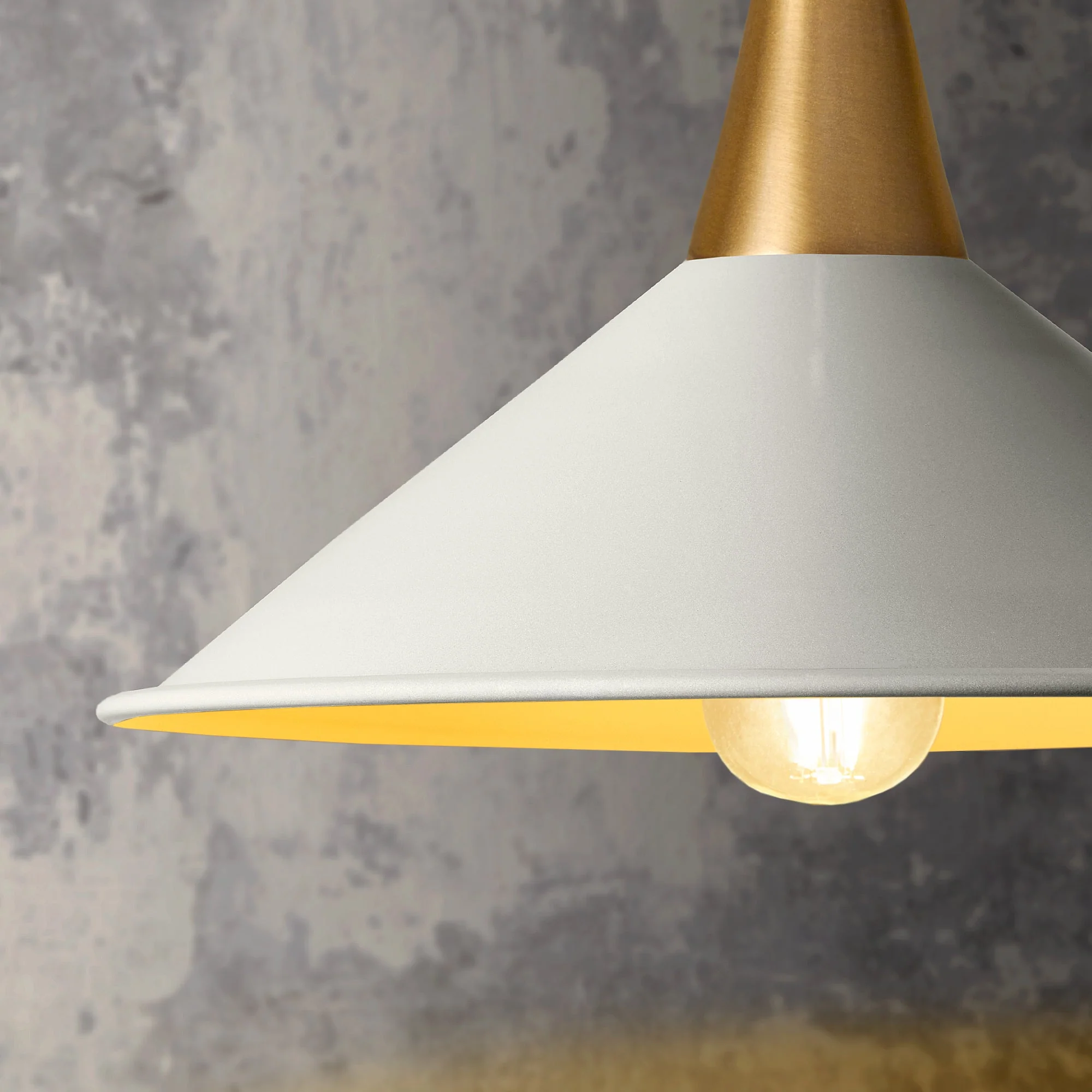 Smaller Cookie shade in stone with stone interior - Image 4