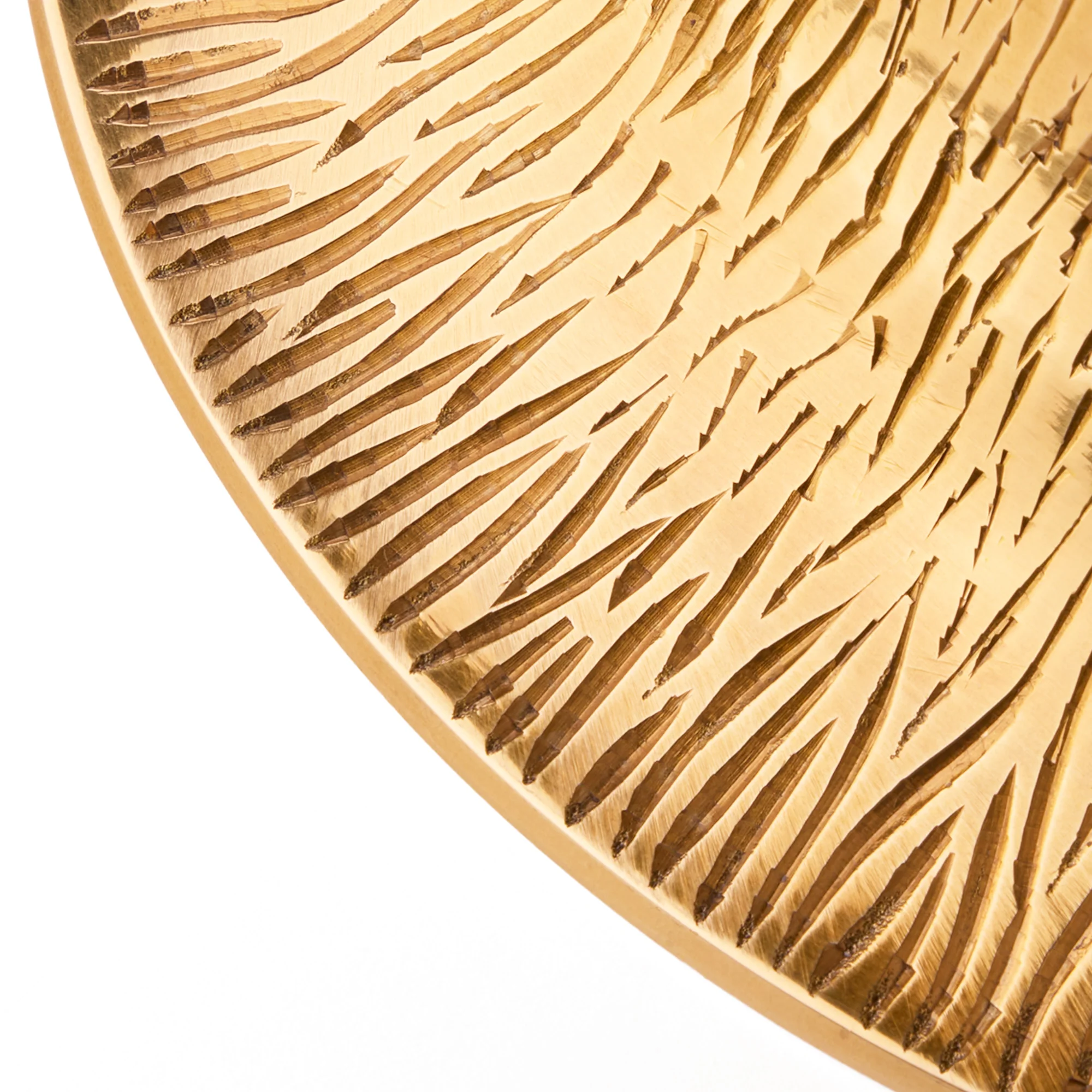 smaller Cora flush ceiling light in brass - Image 2